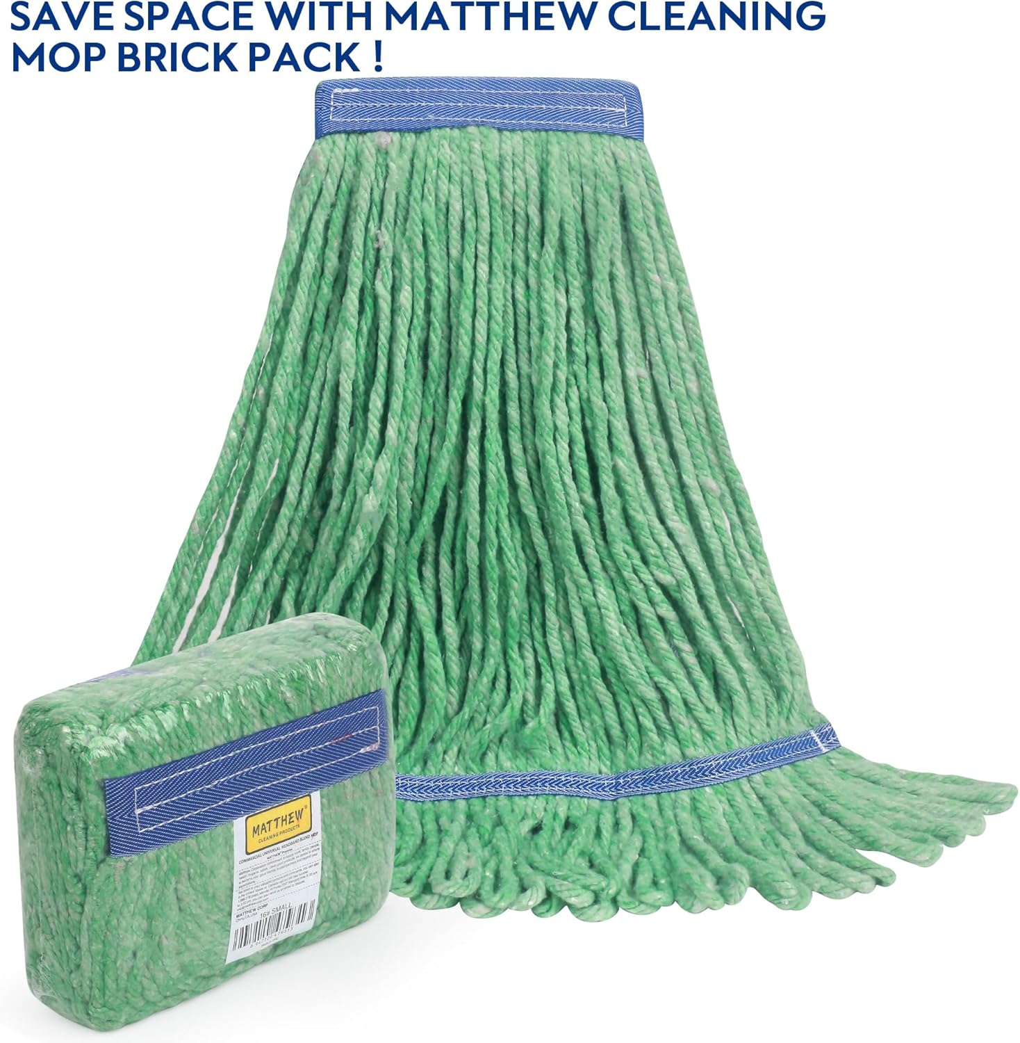 L Luke Supply Heavy Duty Mop Heads Pack of 6