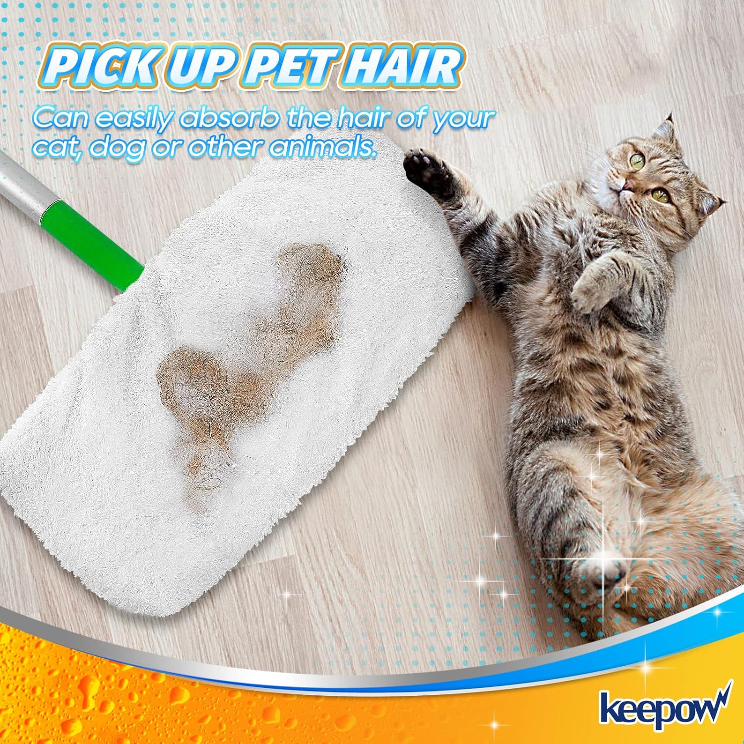 KEEPOW Reusable Mop Pads for Swiffer 6-Pack 1