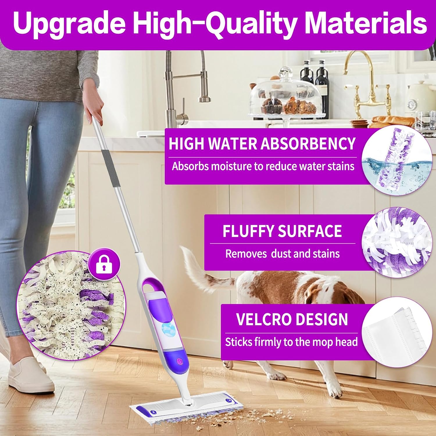 Dicorita Disposable Power Mop Pads Refills 25 Pack