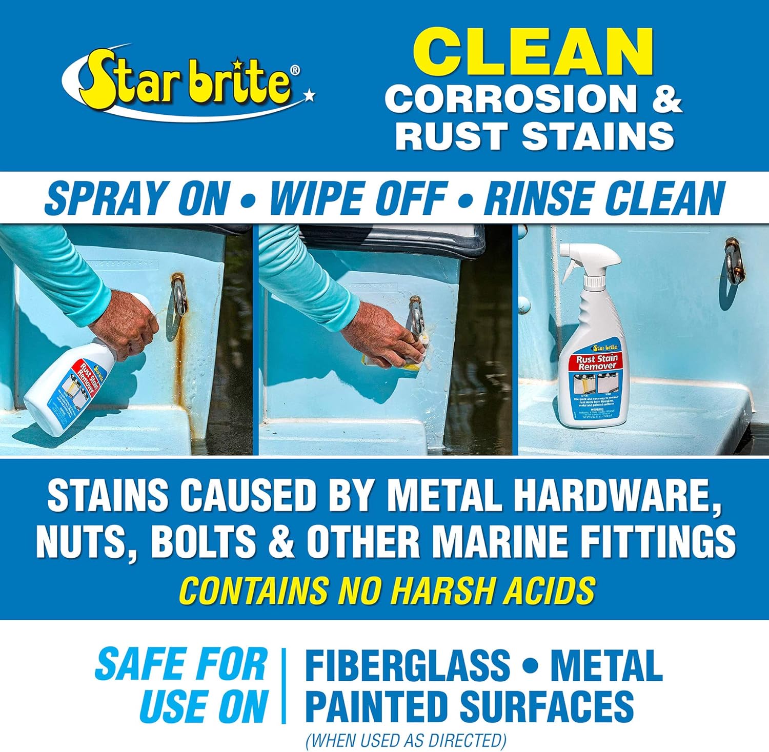 STAR BRITE Rust Stain Remover Spray 32 Oz