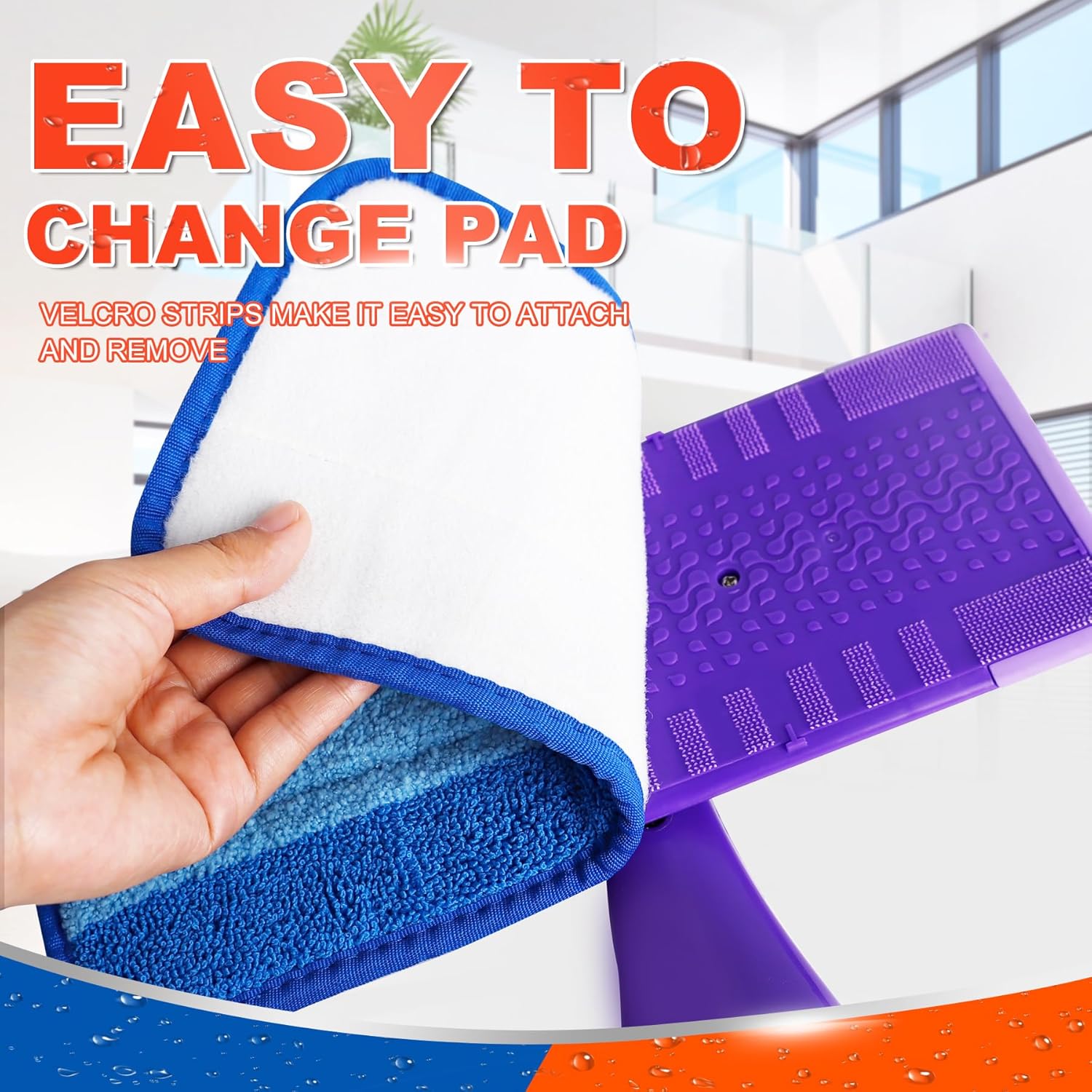 DR DAPPER Reusable Wet Jet Pads 4 Pack for Swiffer WetJet Mop