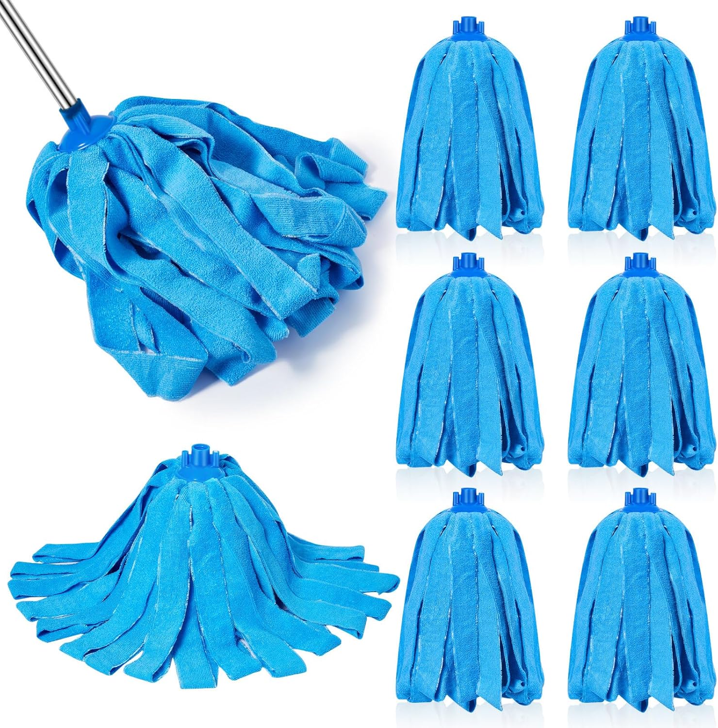 Tanlade 6 Pcs Microfiber Mop Head Replacement for 08 Inch Handle 1