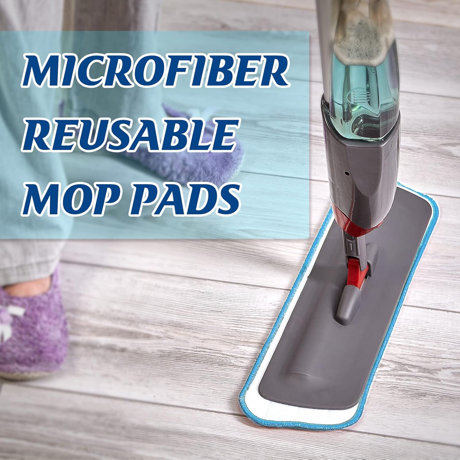24 Pack Microfiber Mop Pads for Wet Dry Mops