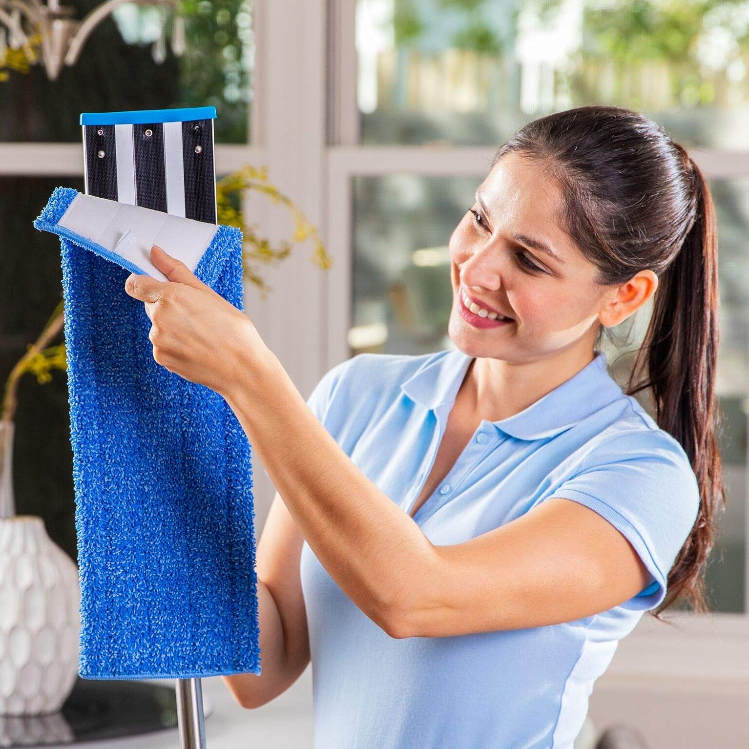 Microfiber Wholesale 20 Wet Mop Pad Refill 2 Pack