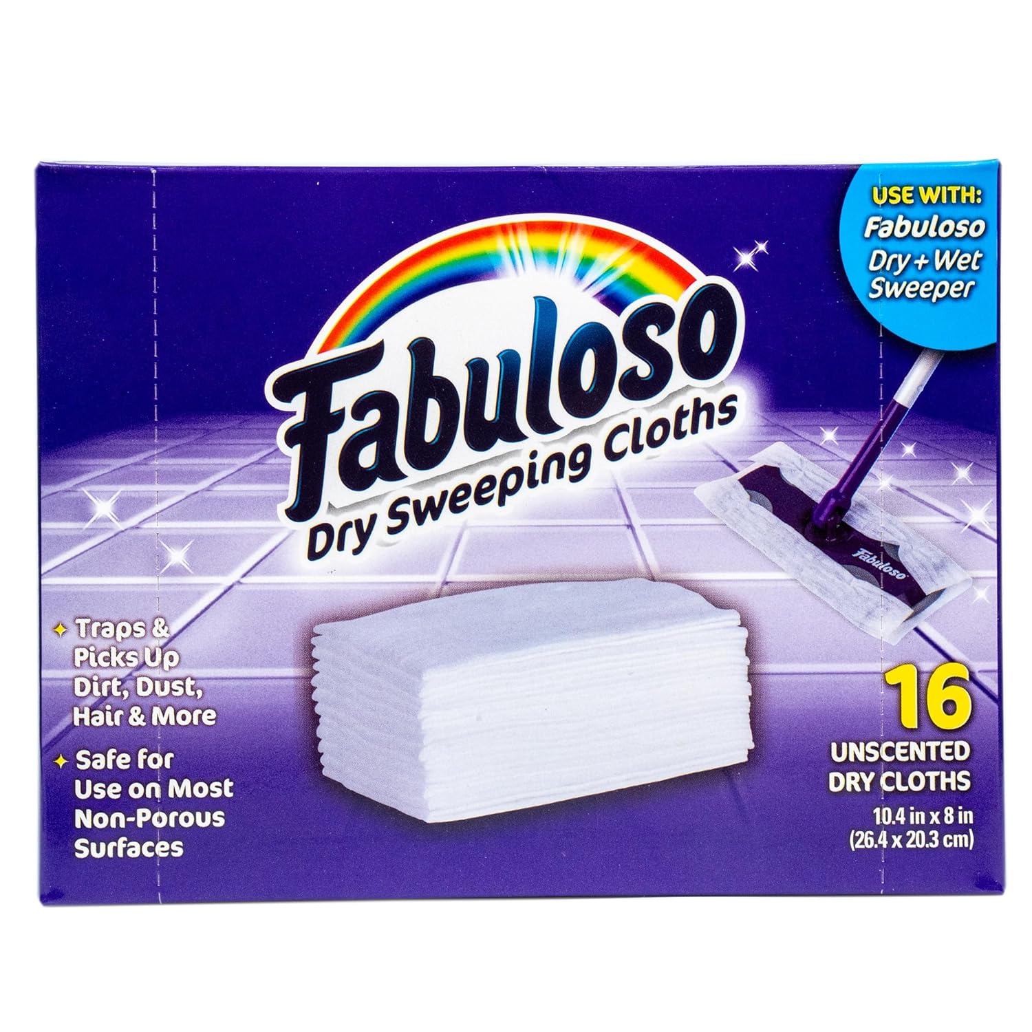 Fabuloso Dry Cloths 16 Count - For Bold Cleaning Experience