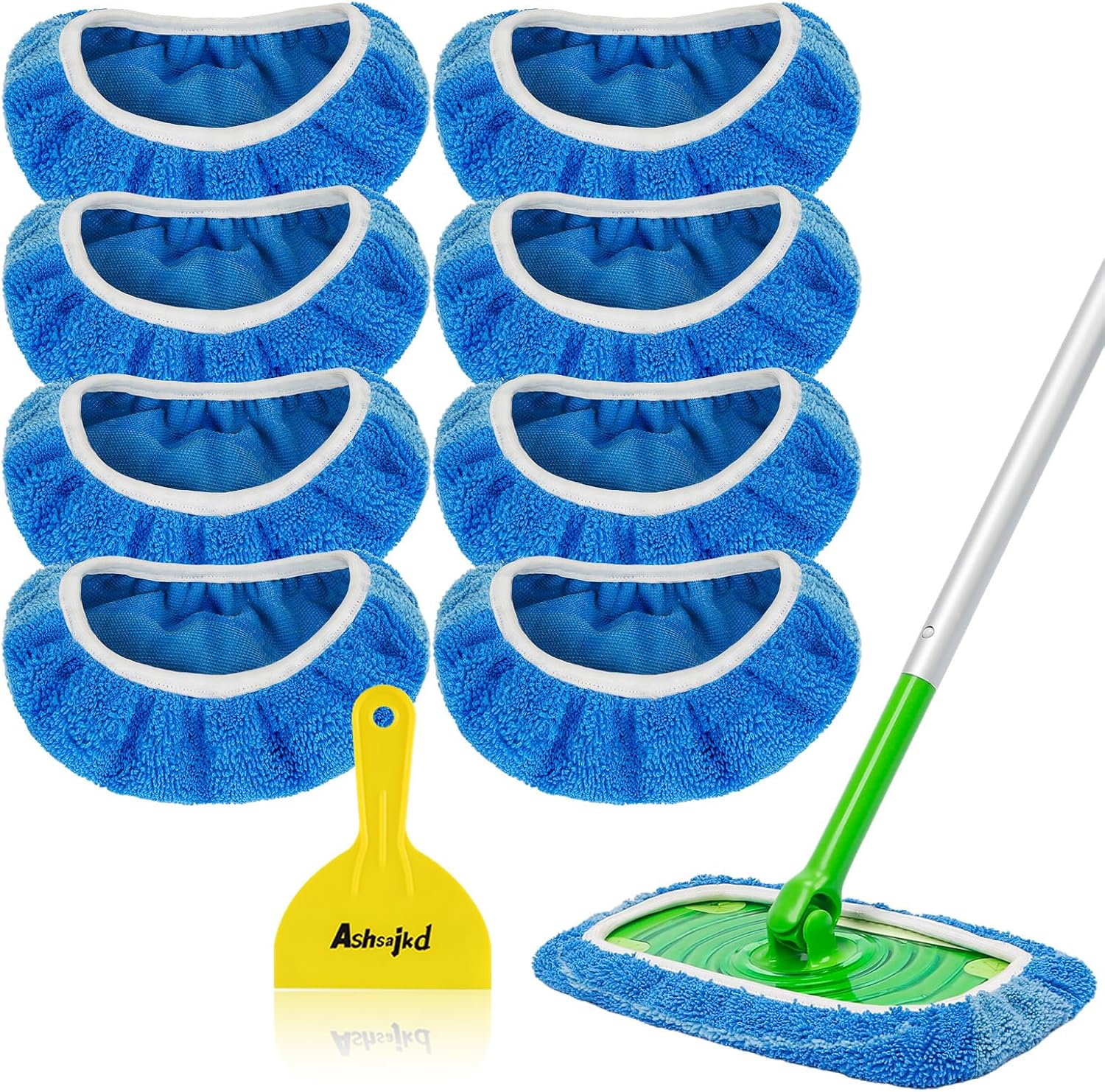 8 Pack Reusable Mop Pad for Swiffer Sweeper