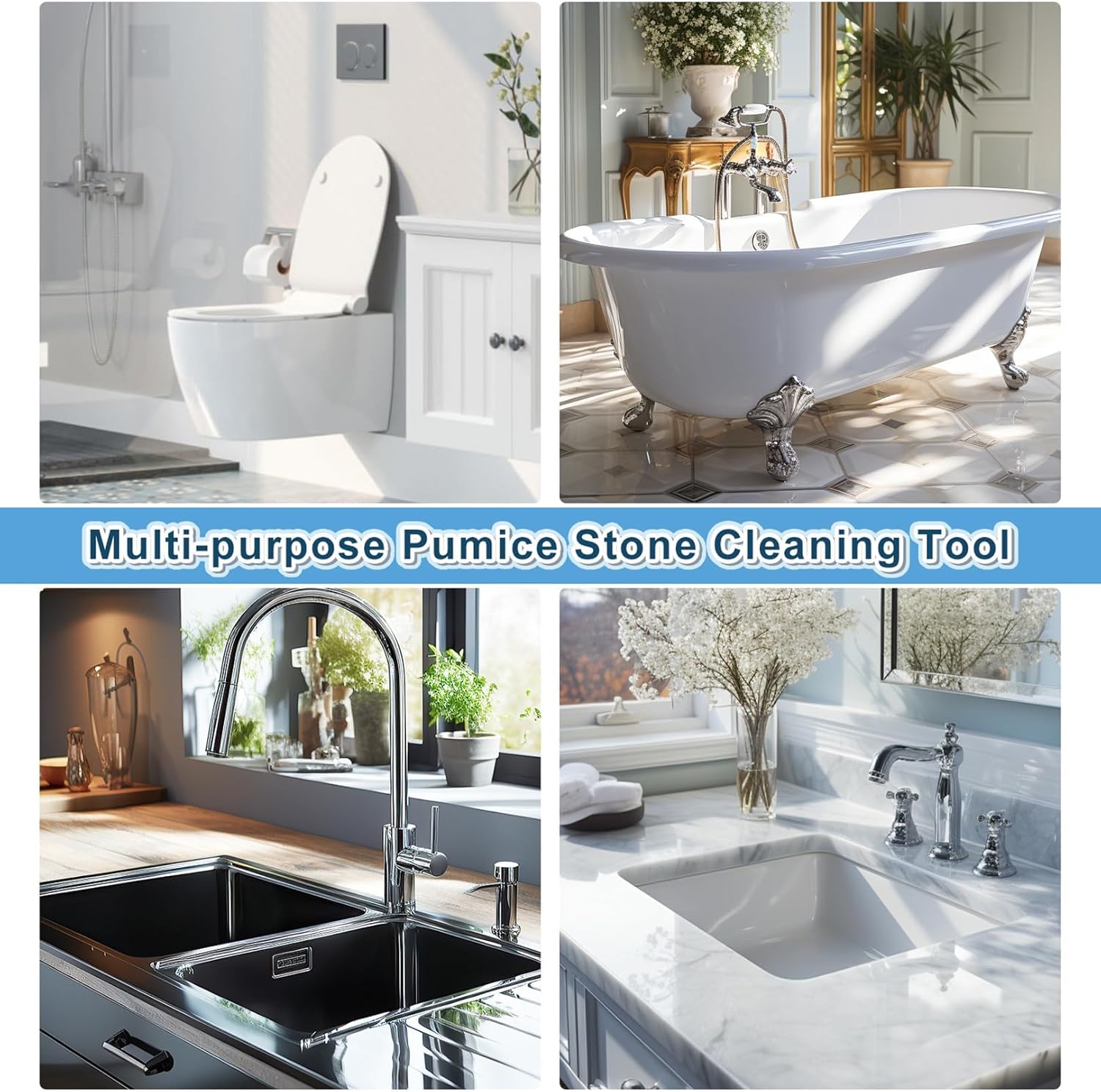 YINGMORE Pumice Stone Toilet Cleaner with Handle 1