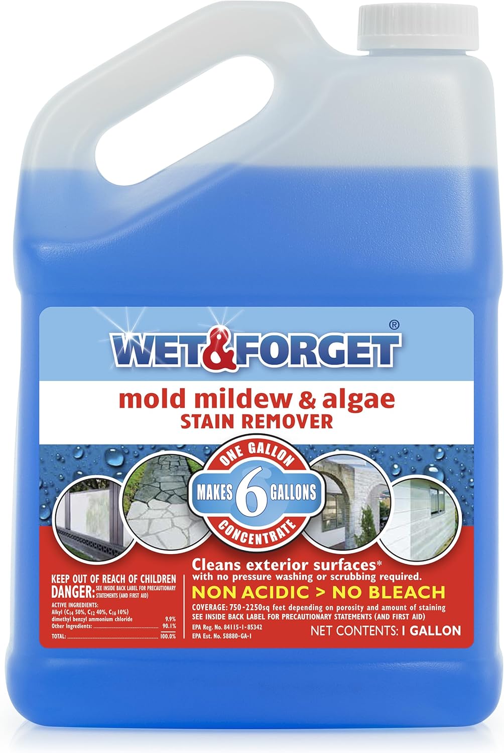 Wet Forget No Scrub Outdoor Cleaner 1 Gallon