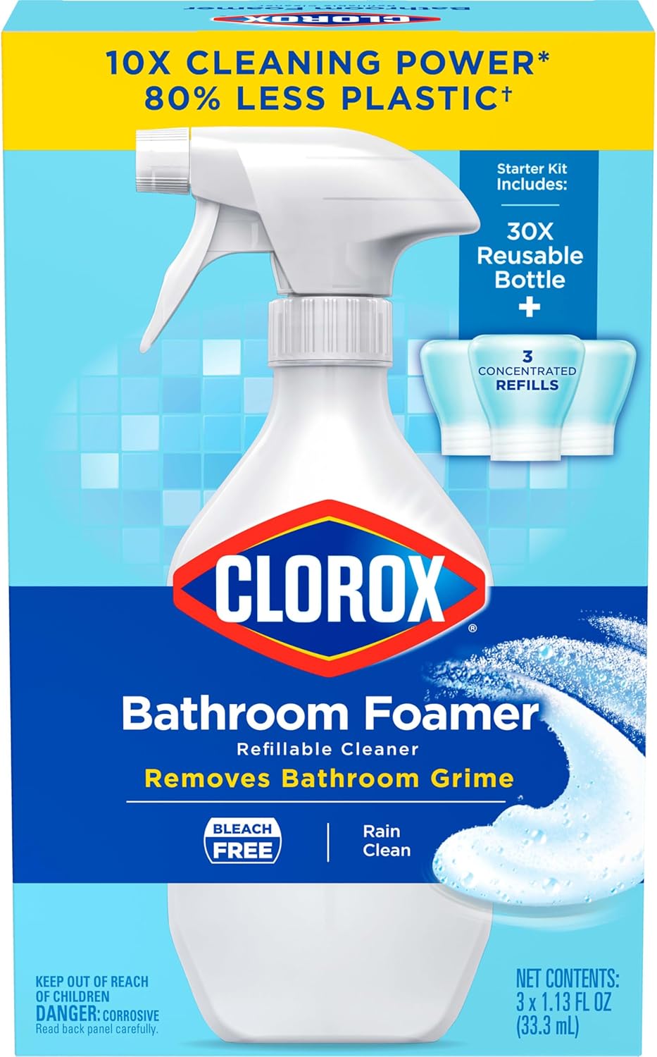 Clorox Bathroom Foamer Refill Kit - 1 Bottle 3 Refills