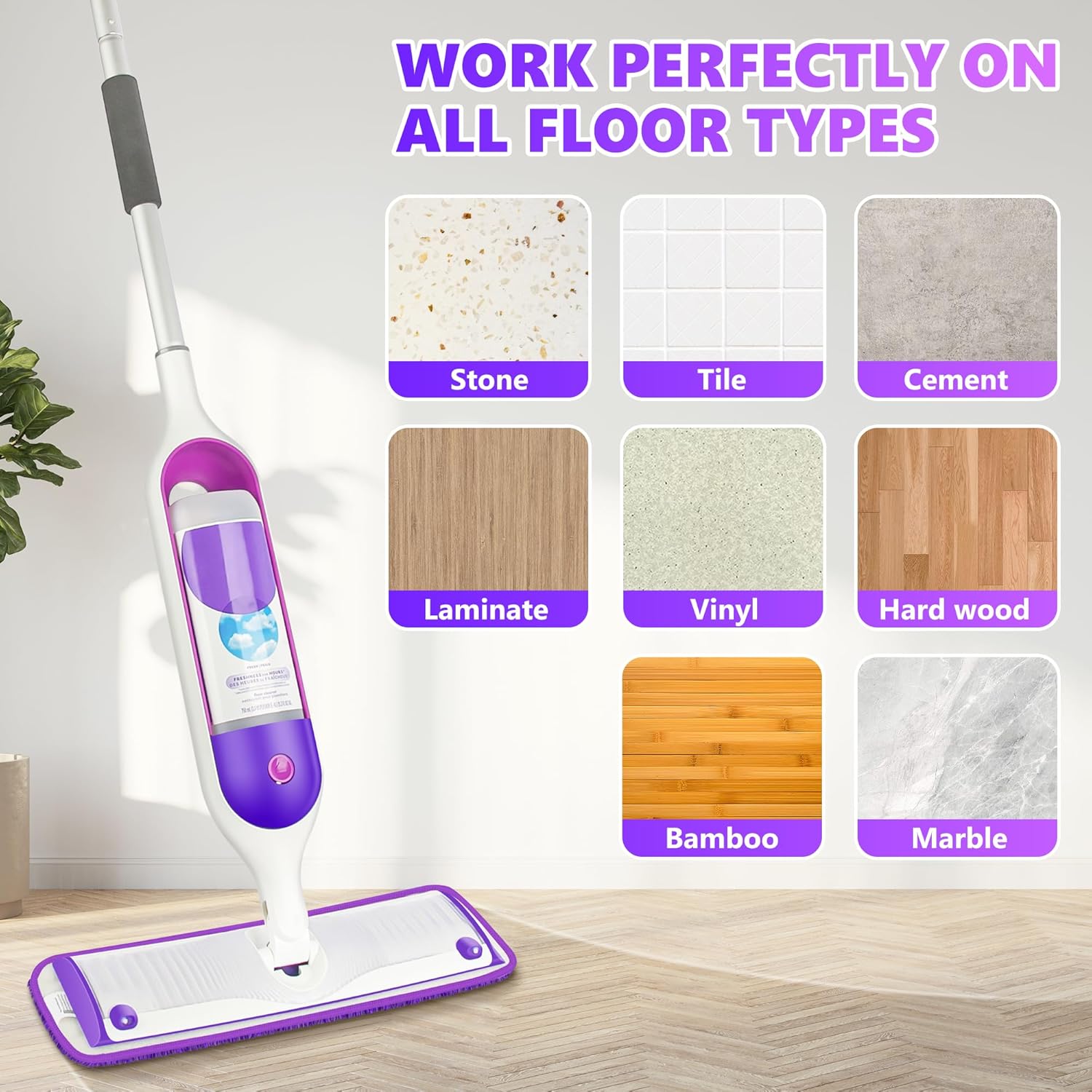 ILAVCOOL 18 Pack Reusable Mop Pads for Swiffer PowerMop