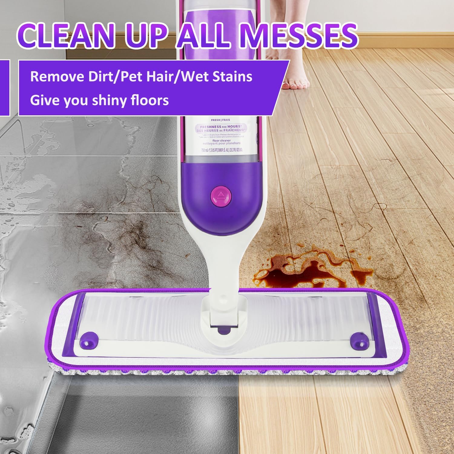 7 Reusable Swiffer PowerMop Refills - Microfiber Mop Pads