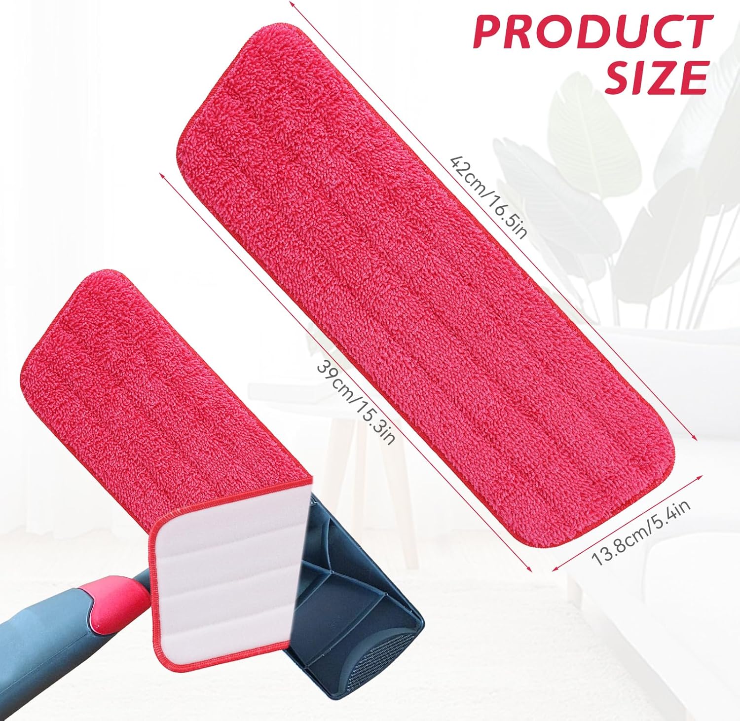 BeiLan Replacement Microfiber Mop Pads - 8 Pack 165 Wet Dry Refills