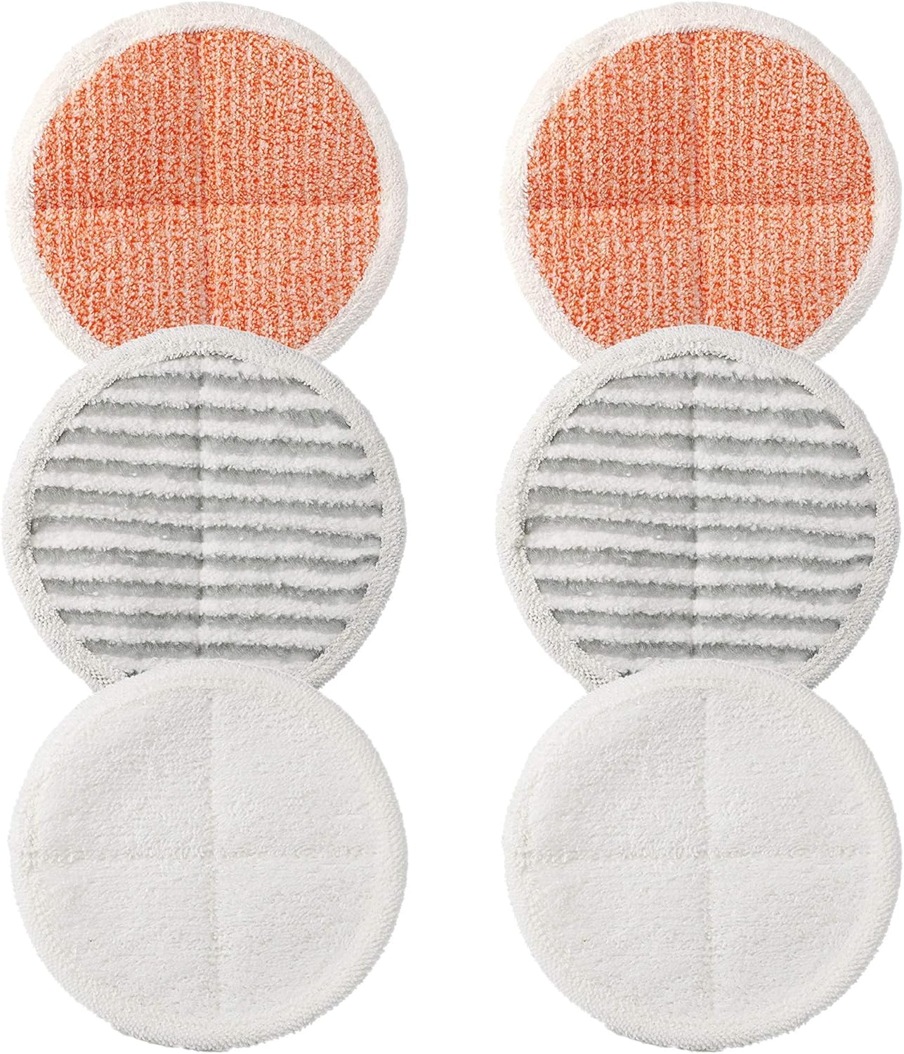 6 Pack Replacement Pads for Bissell Spinwave Hard Floor Mop