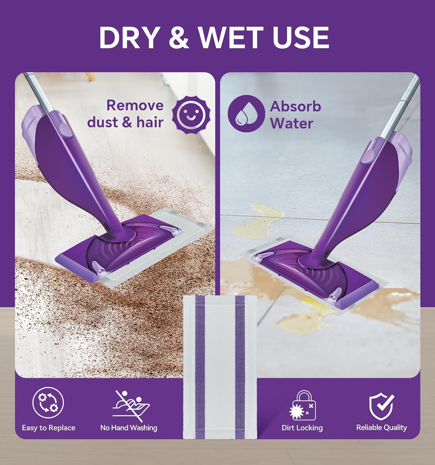 40 Count Liminfeit Wet Pads for Swiffer Wet Jet