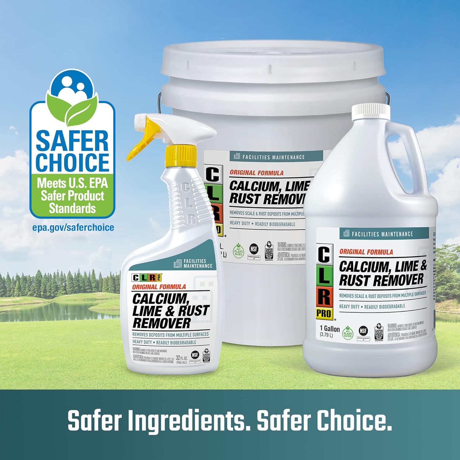 CLR PRO Calcium Lime Rust Remover 42 Ounce Pack of 4 1