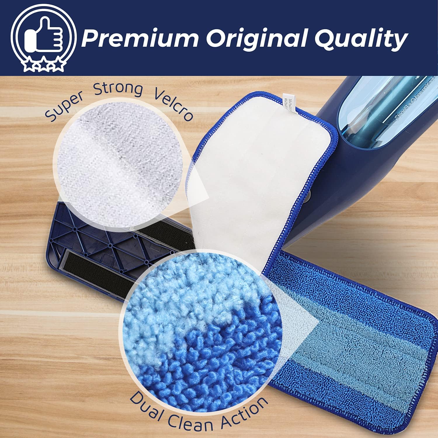 F Flammi 6 Pack Microfiber Mop Pads for Bona Spray Mop 1