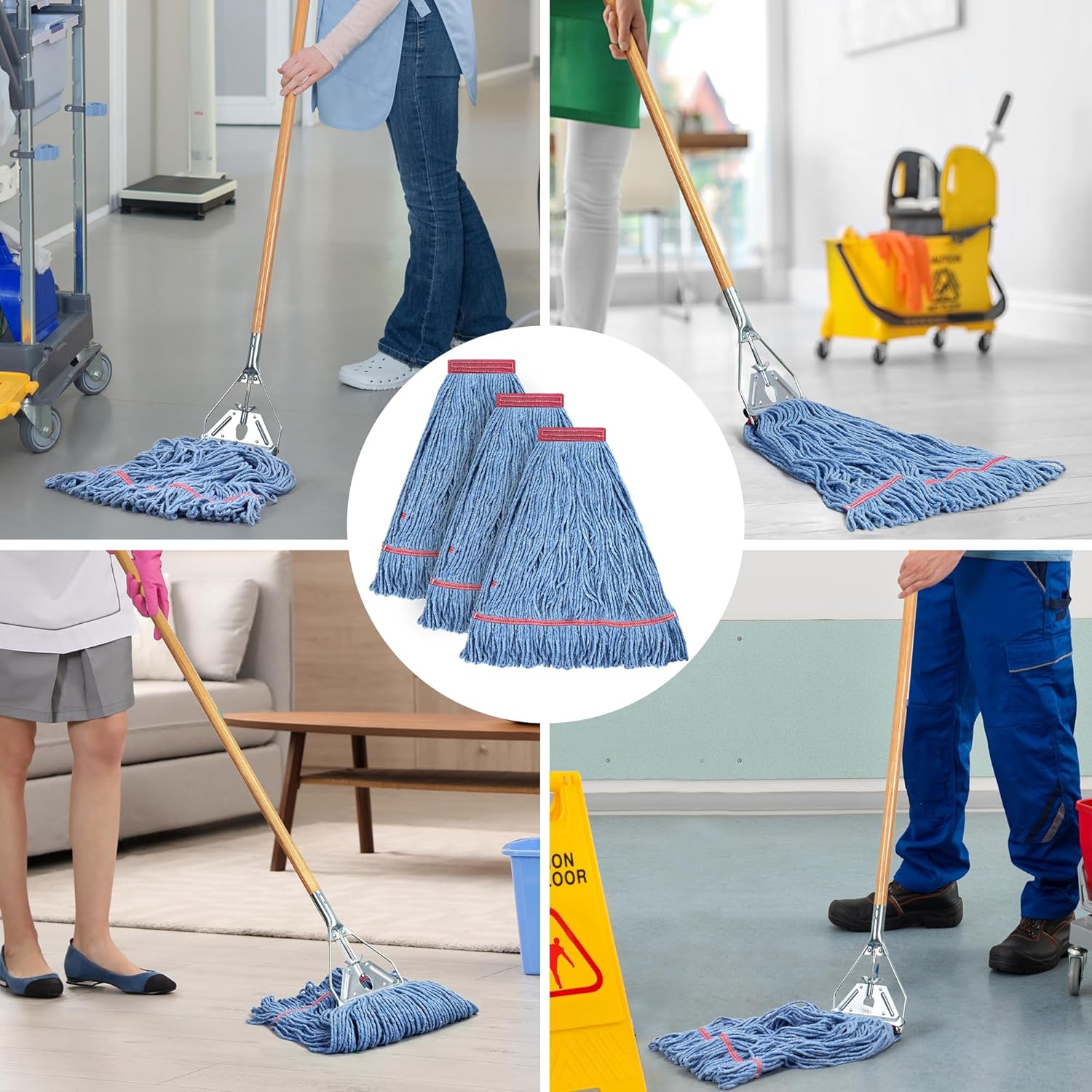 Matthew Heavy Duty Mop Head 24oz Pack of 3