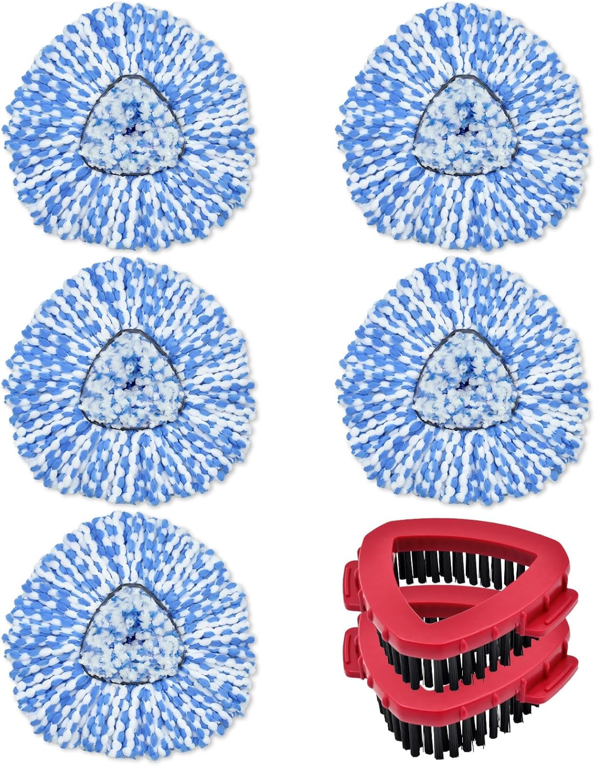 DLAIMI 5 Pack Mop Heads Replacements for Ocedar RinseClean 2-Tank System