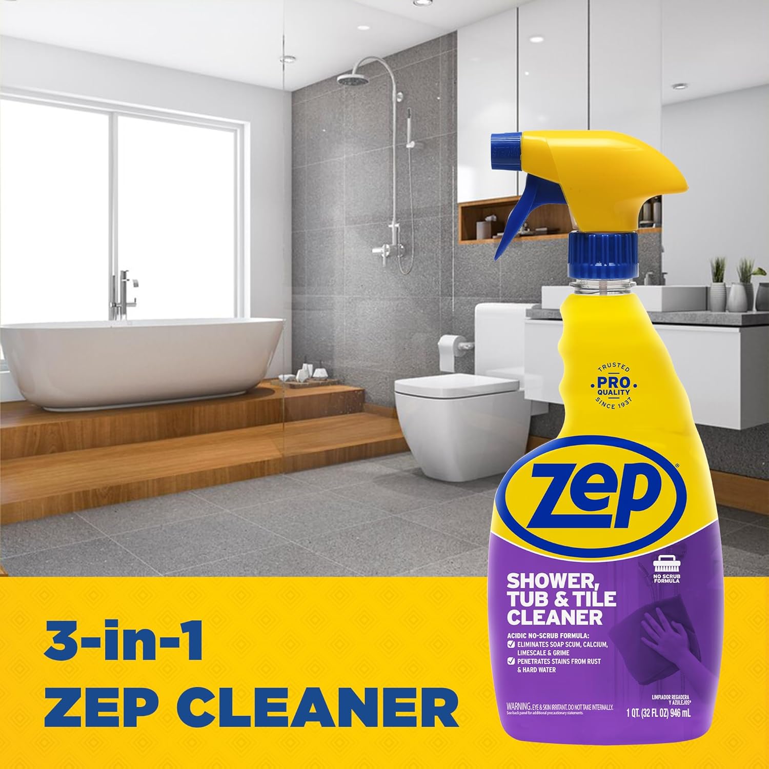 Zep Multipurpose Bathroom Cleaner - 32 oz Case of 12