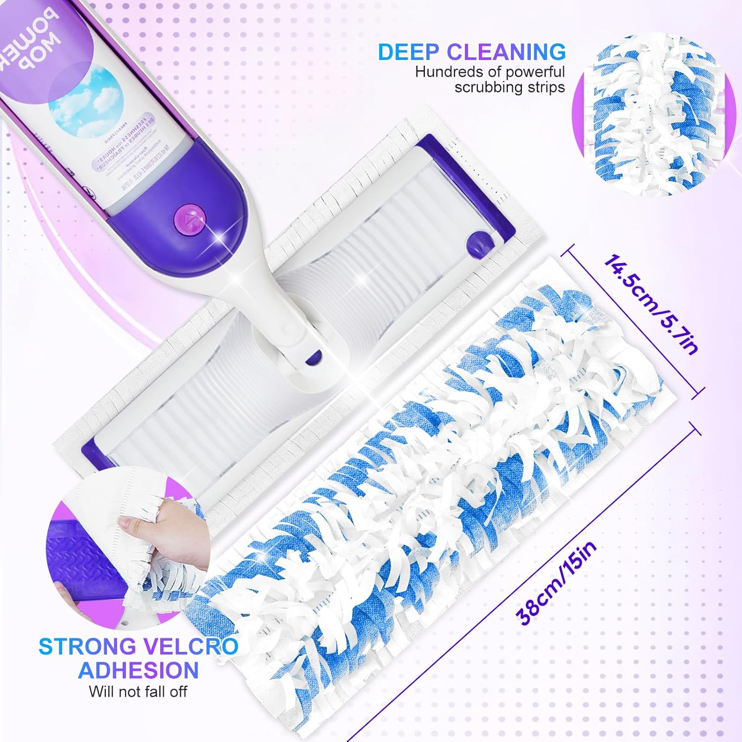 12 Pack Power Mop Refills for Swiffer Power Mop