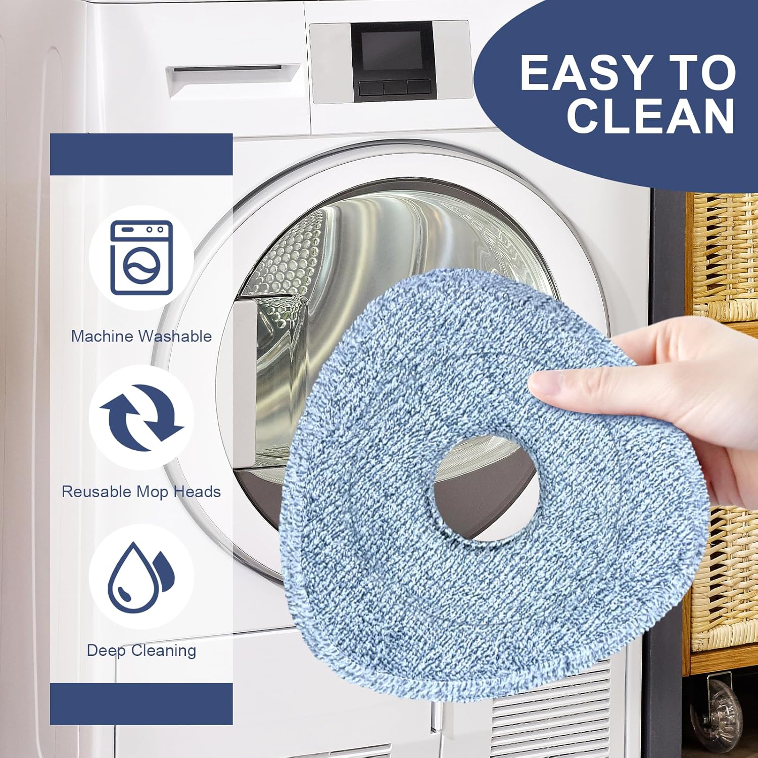 Koolstuffs Mop Pads for O-Cedar 4 Pack Upgrade