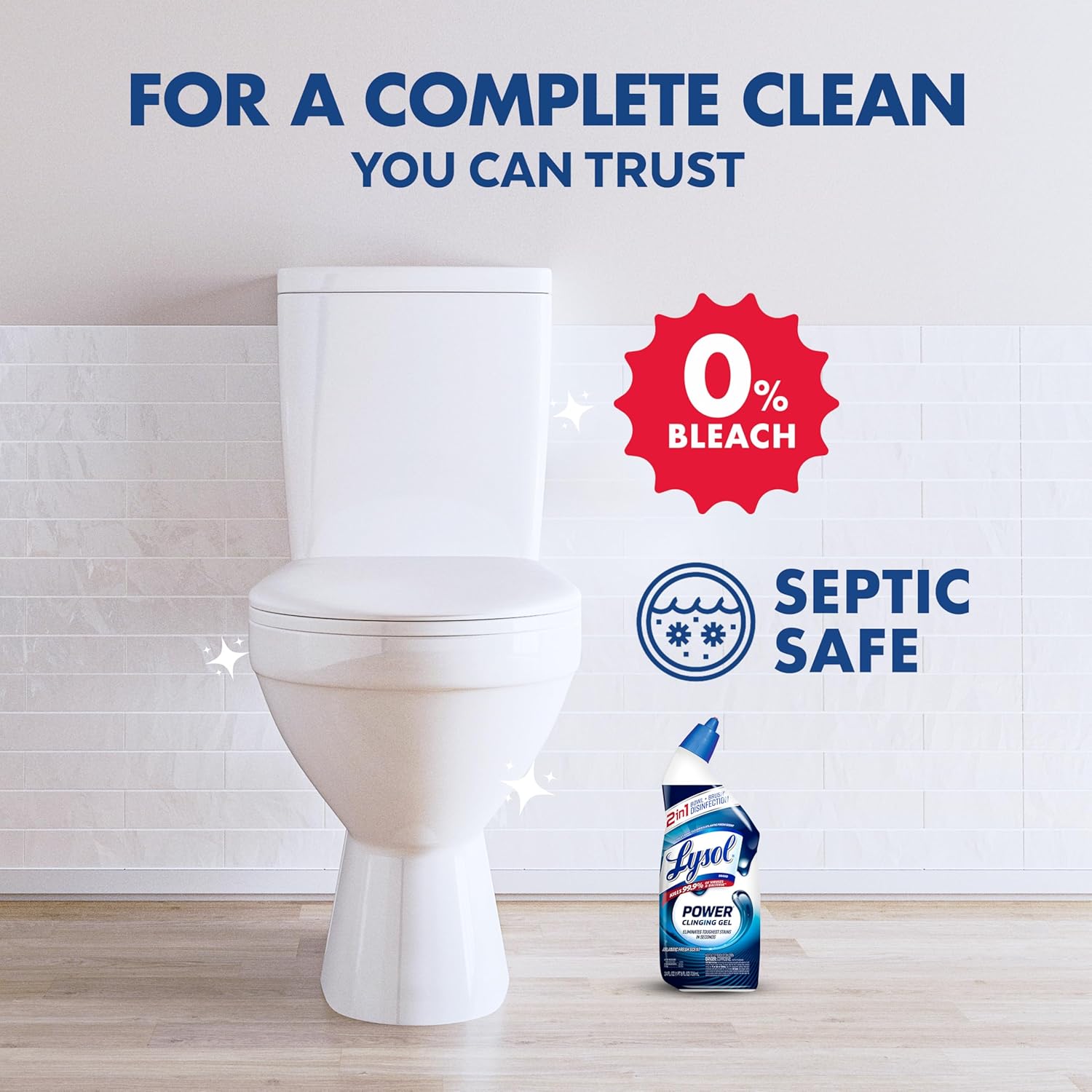 Lysol Max Strength Toilet Bowl Cleaner 24 oz 4ct 1