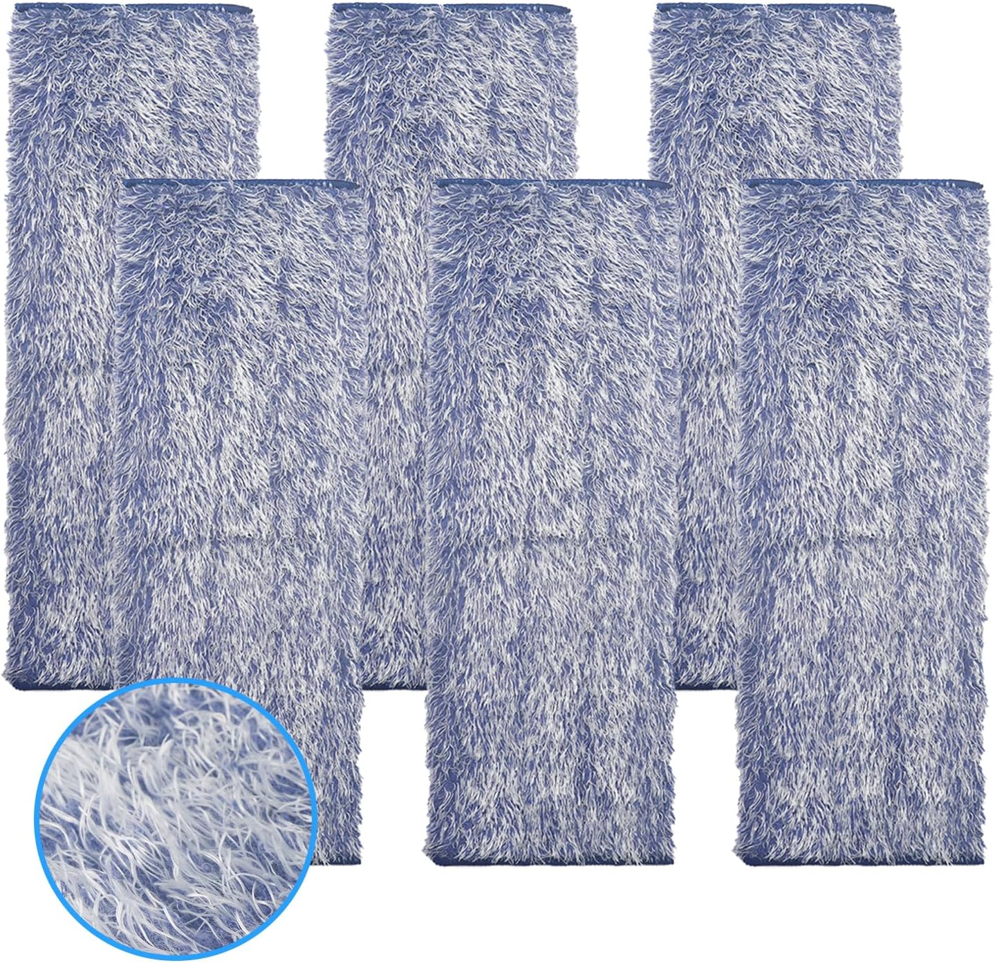 6 Pack Microfiber Mop Pads for Bona - Washable Reusable