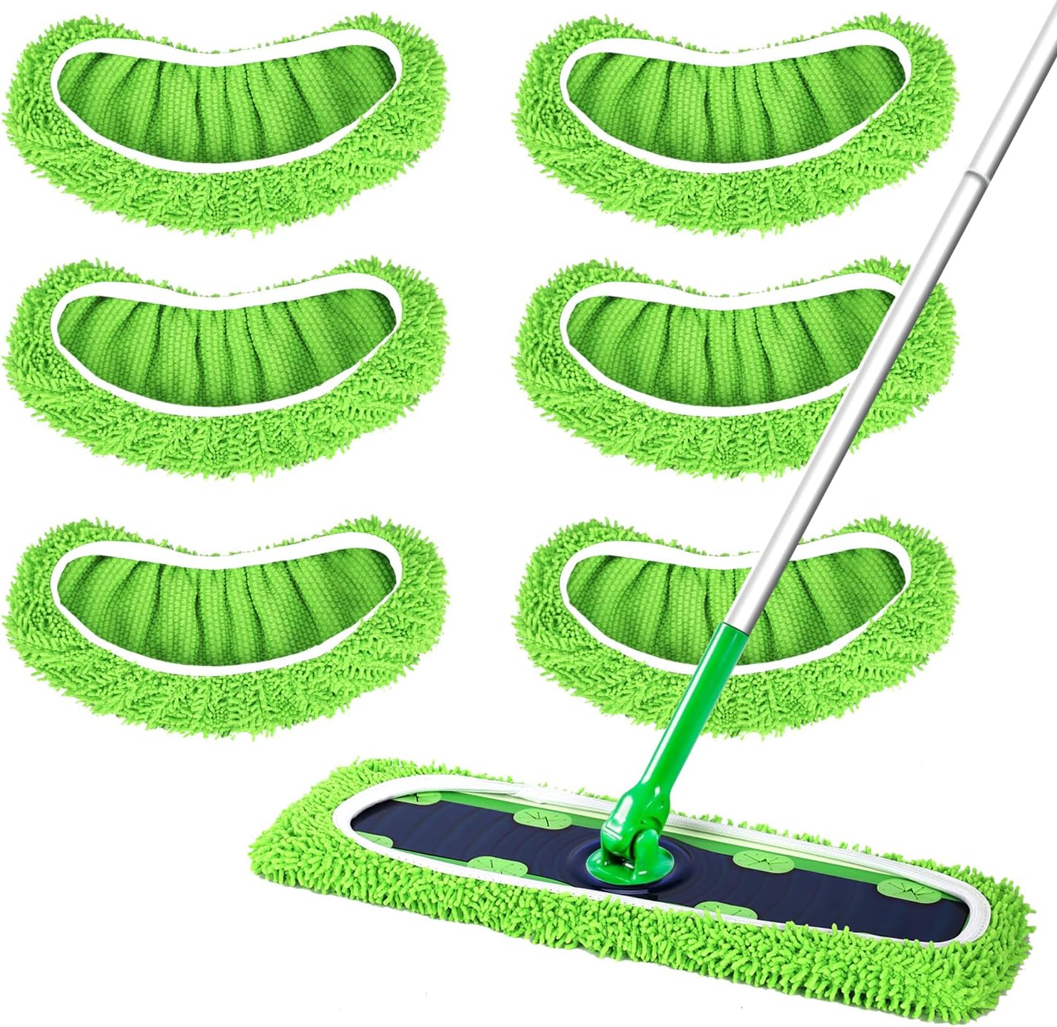 Yicotira Reusable Swiffer XL Mop Pads 6 Pack