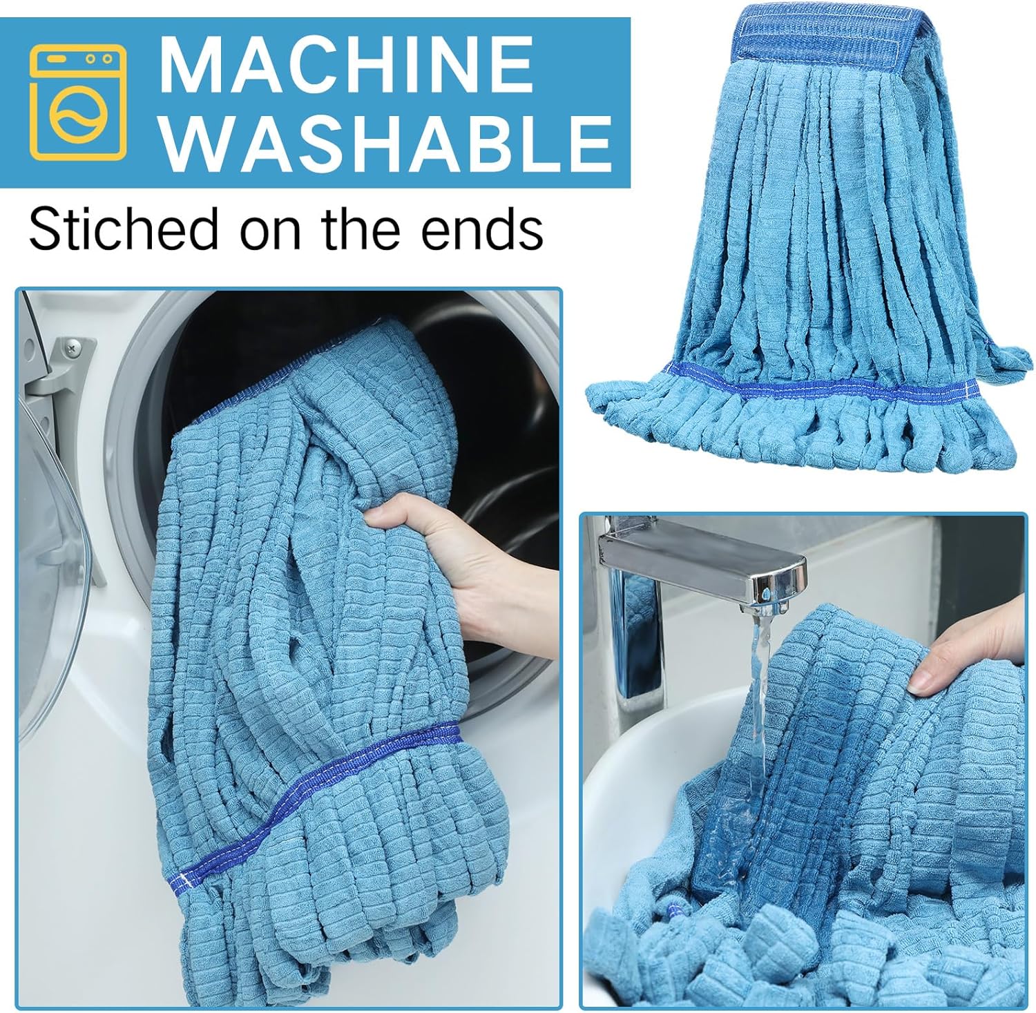 Lallisa 10 Pcs Microfiber Mop Head Refill