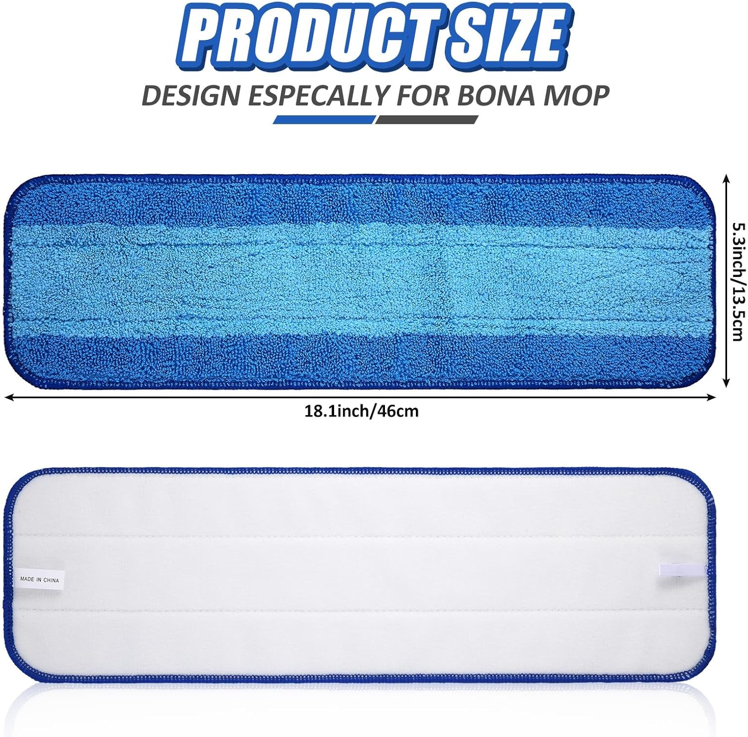 40 Piece Microfiber Mop Pad Refills for Bona Mop