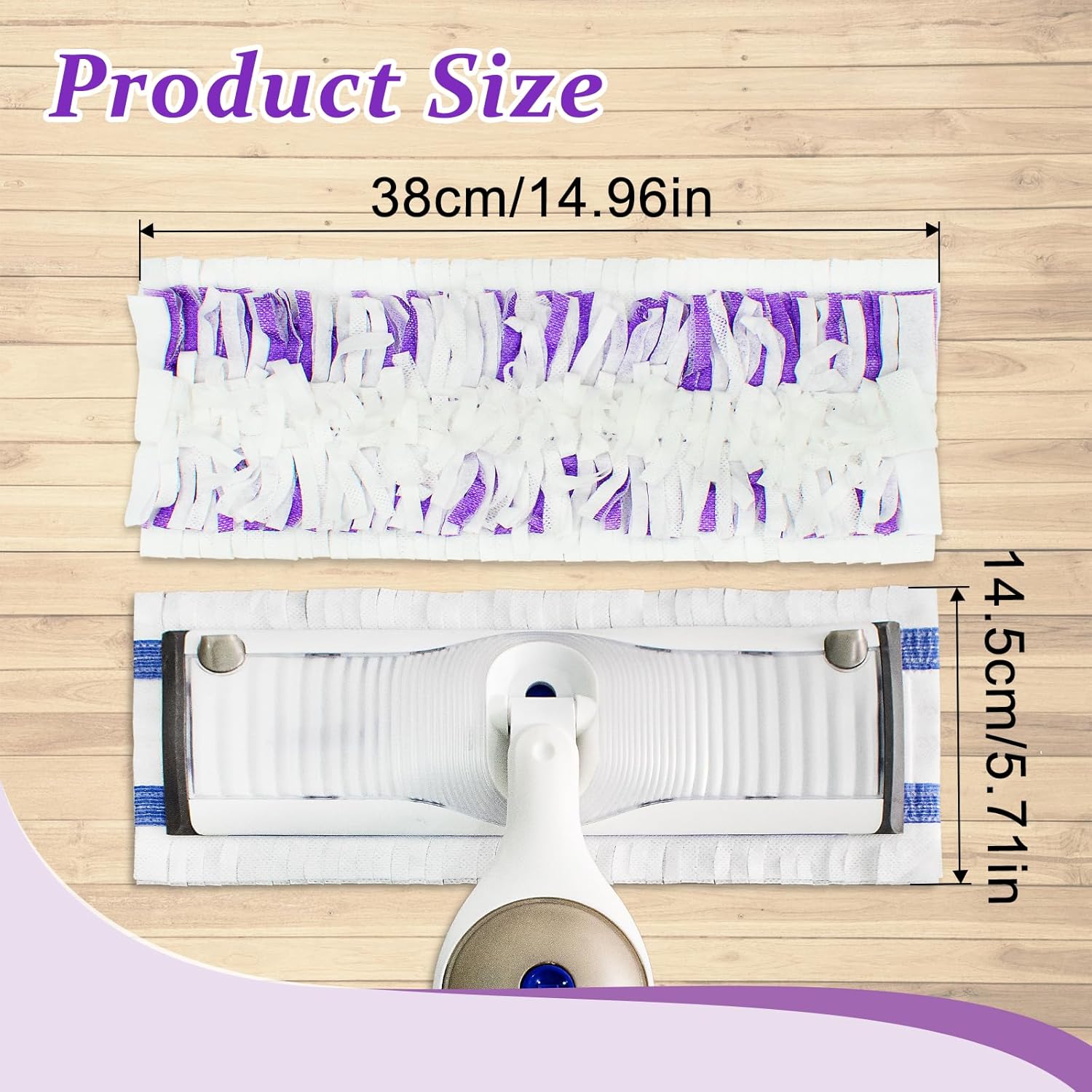 DLAIMI 12 Pack PowerMop Pads Refills for Swiffer