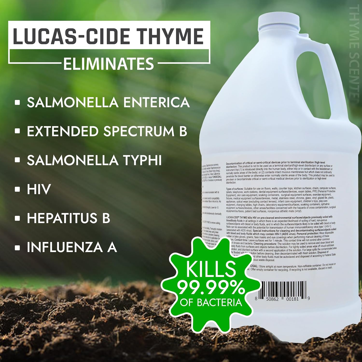 LUCAS-CIDE All Purpose Cleaner - Multipurpose Bathroom Kitchen Cleaner
