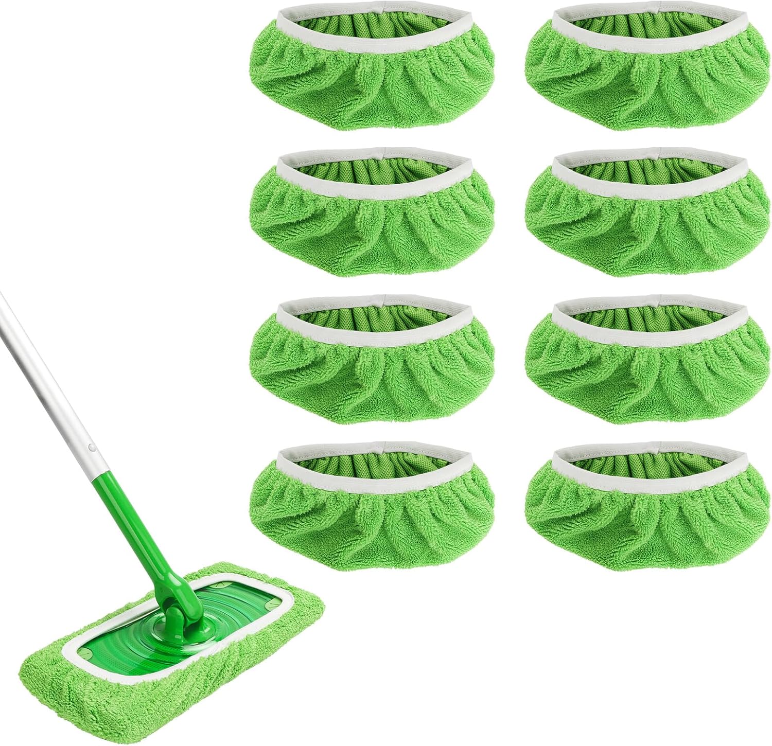 JINIOHEE Reusable Microfiber Mop Pads for Swiffer