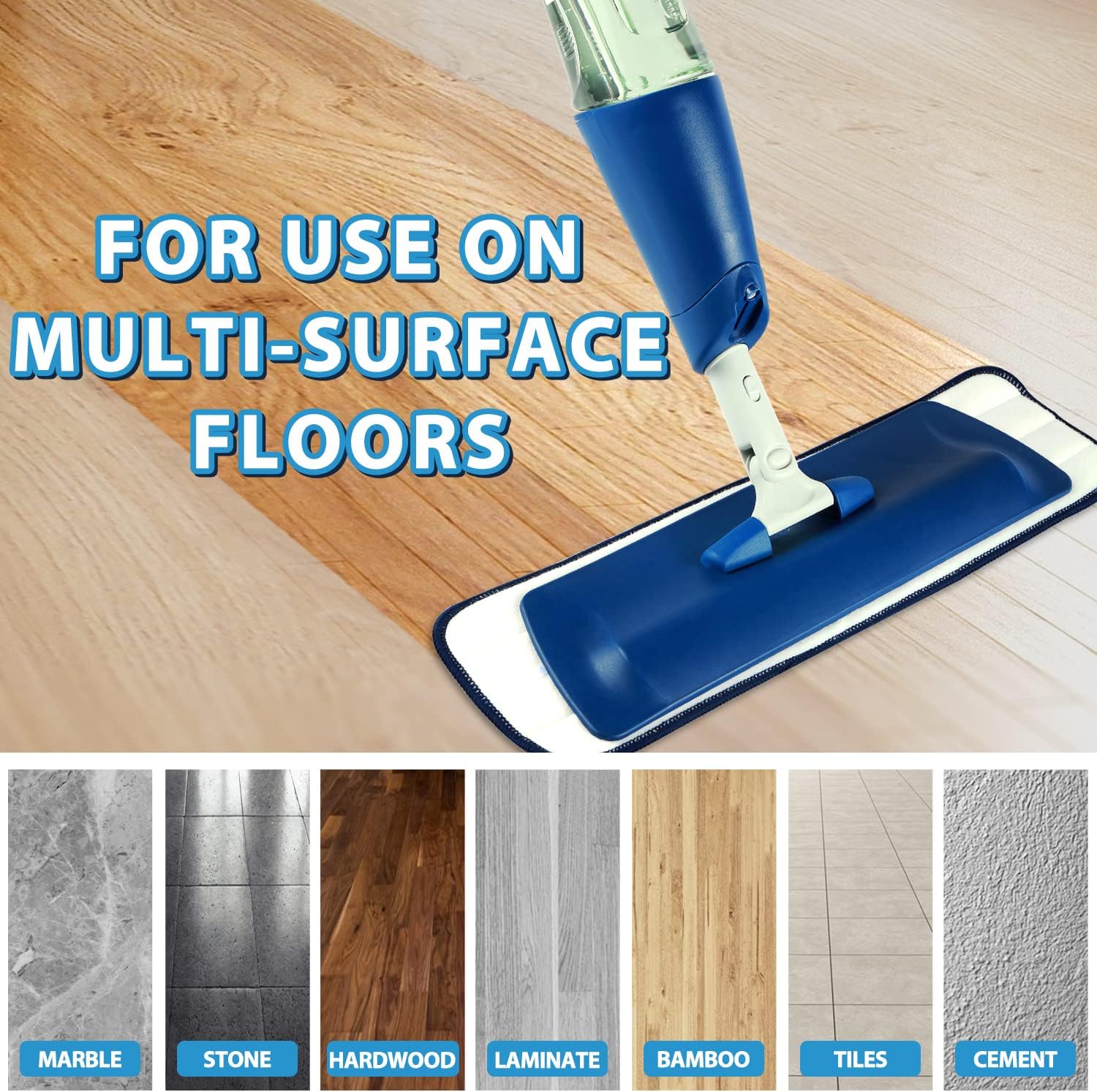 MR SCRUB 6 Pack Microfiber Mop Pads for Bona Mop