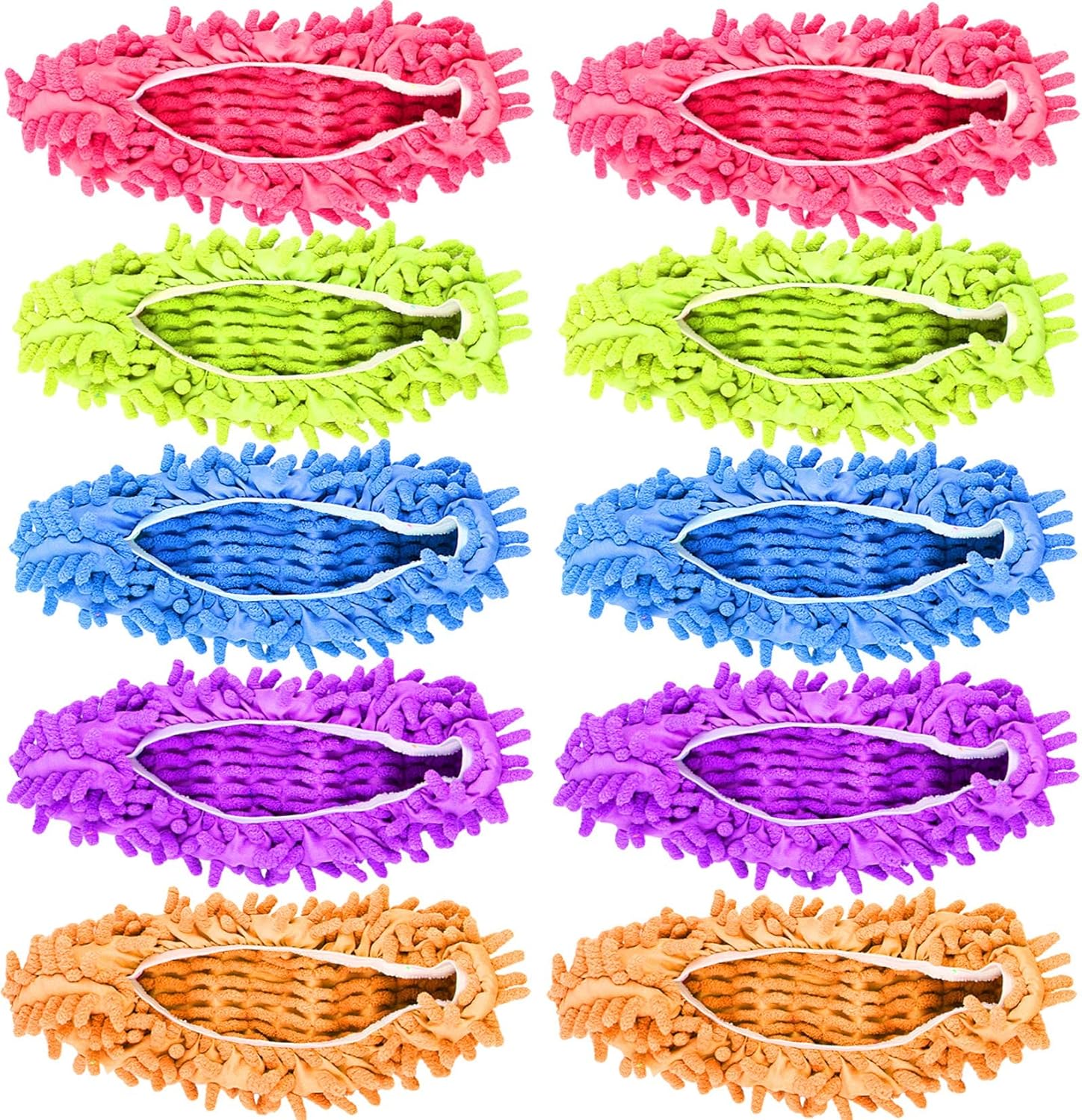 Milky House 10 Piece Microfiber Mop Slippers