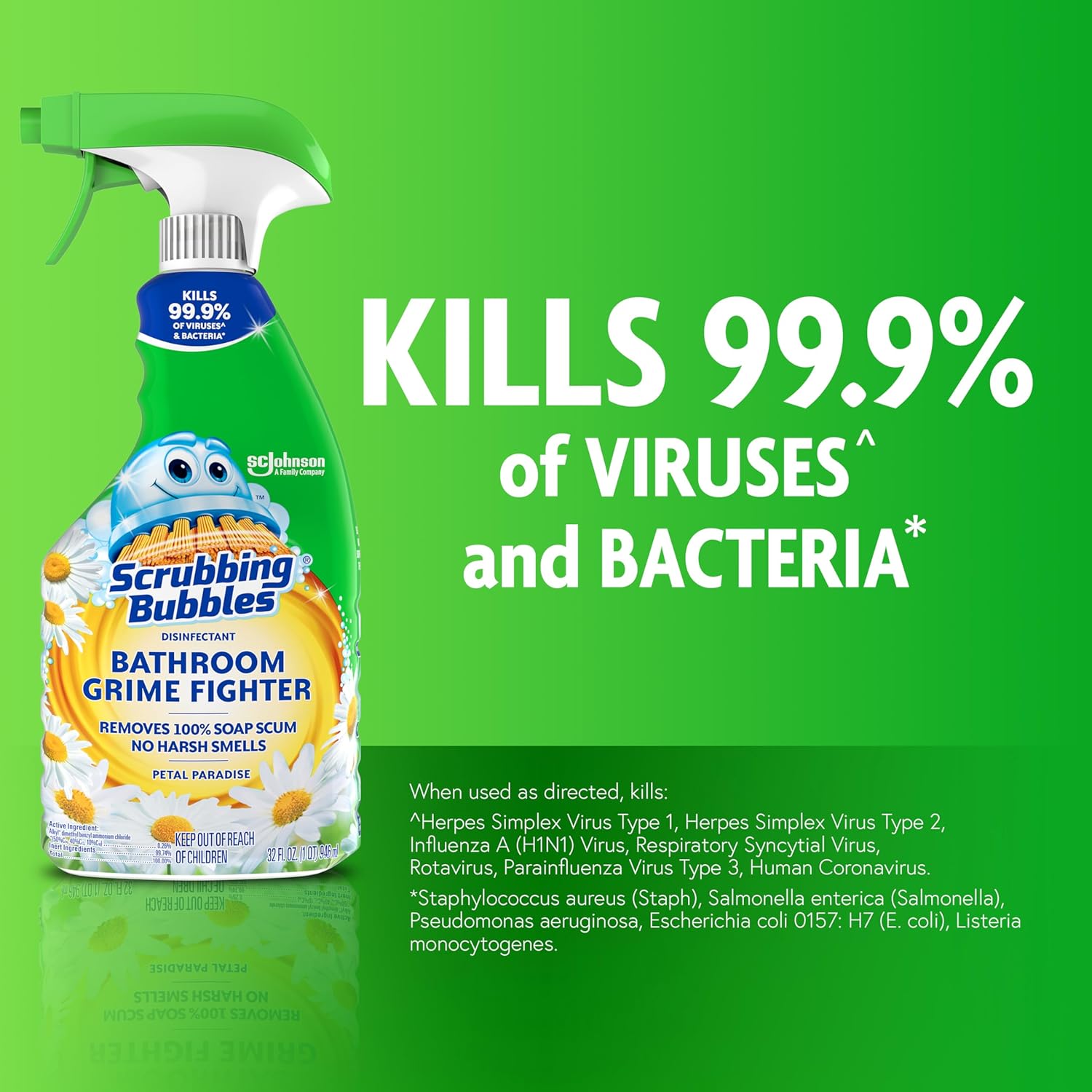 Scrubbing Bubbles Bathroom Cleaner Disinfectant Spray 32oz