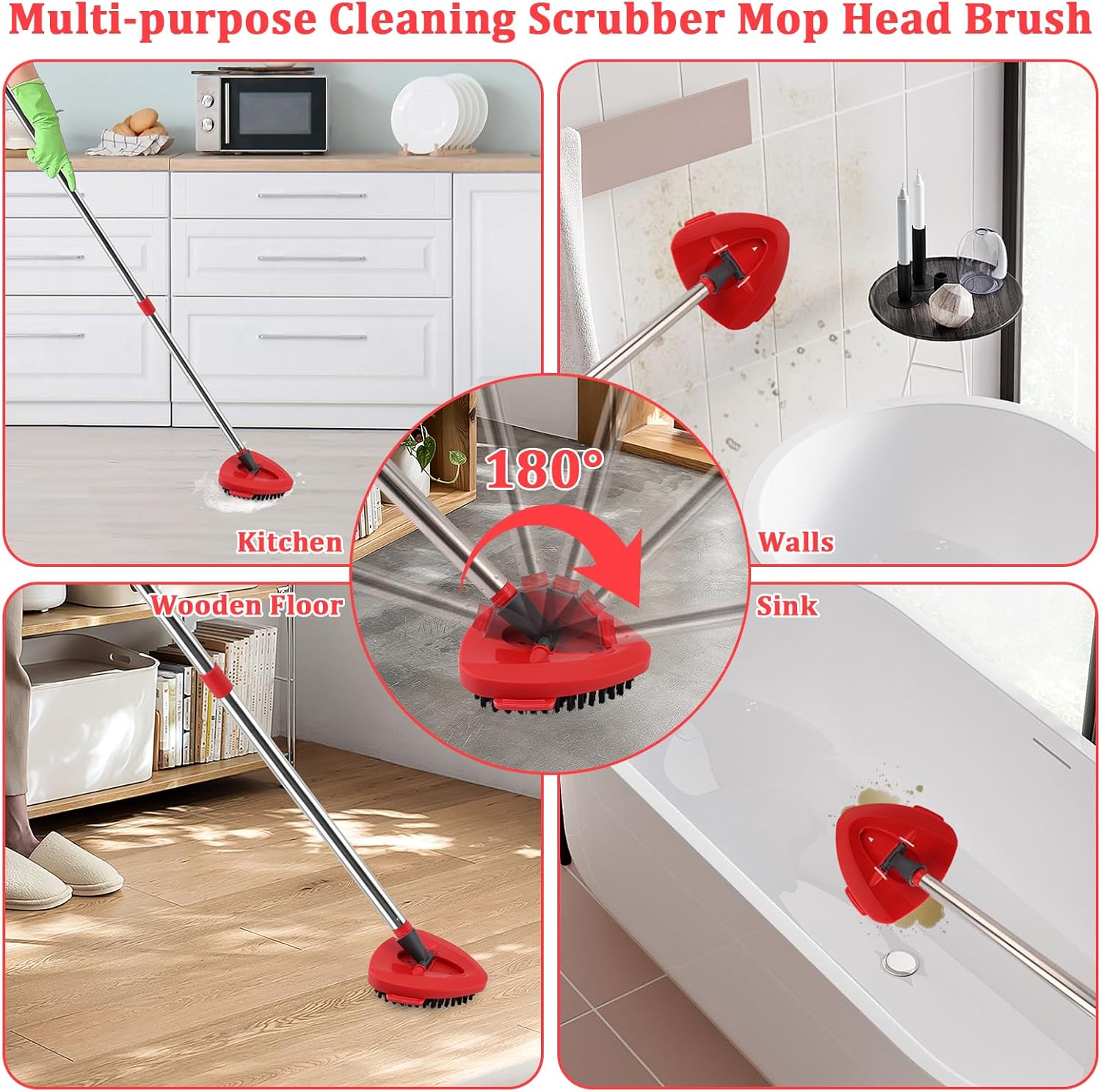SIKEMAY 2 PCS O-Ceda Scrub Brush Replacement Heads