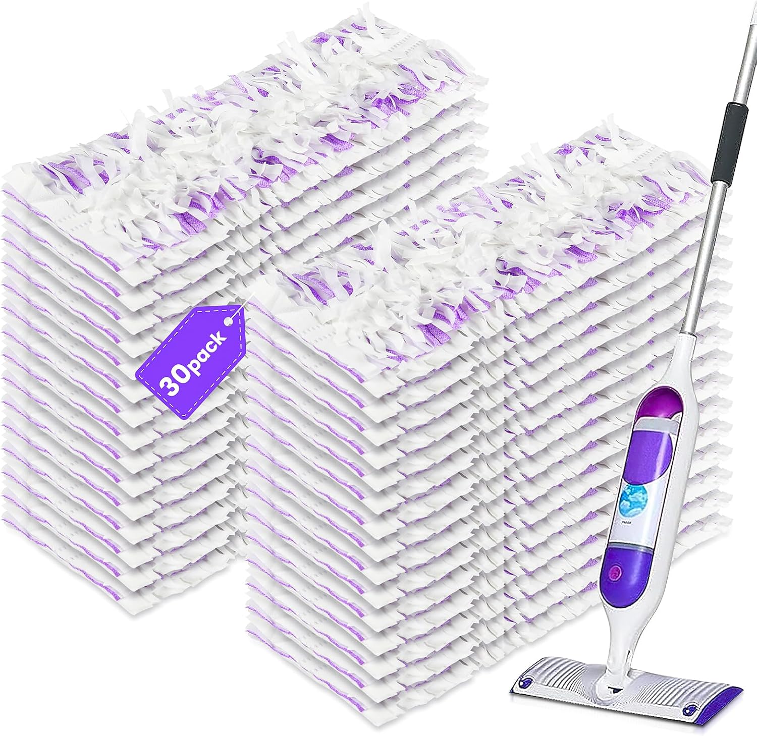 30 Pack Power Mop Refill Pads for Swiffer Multi-Surface Mops