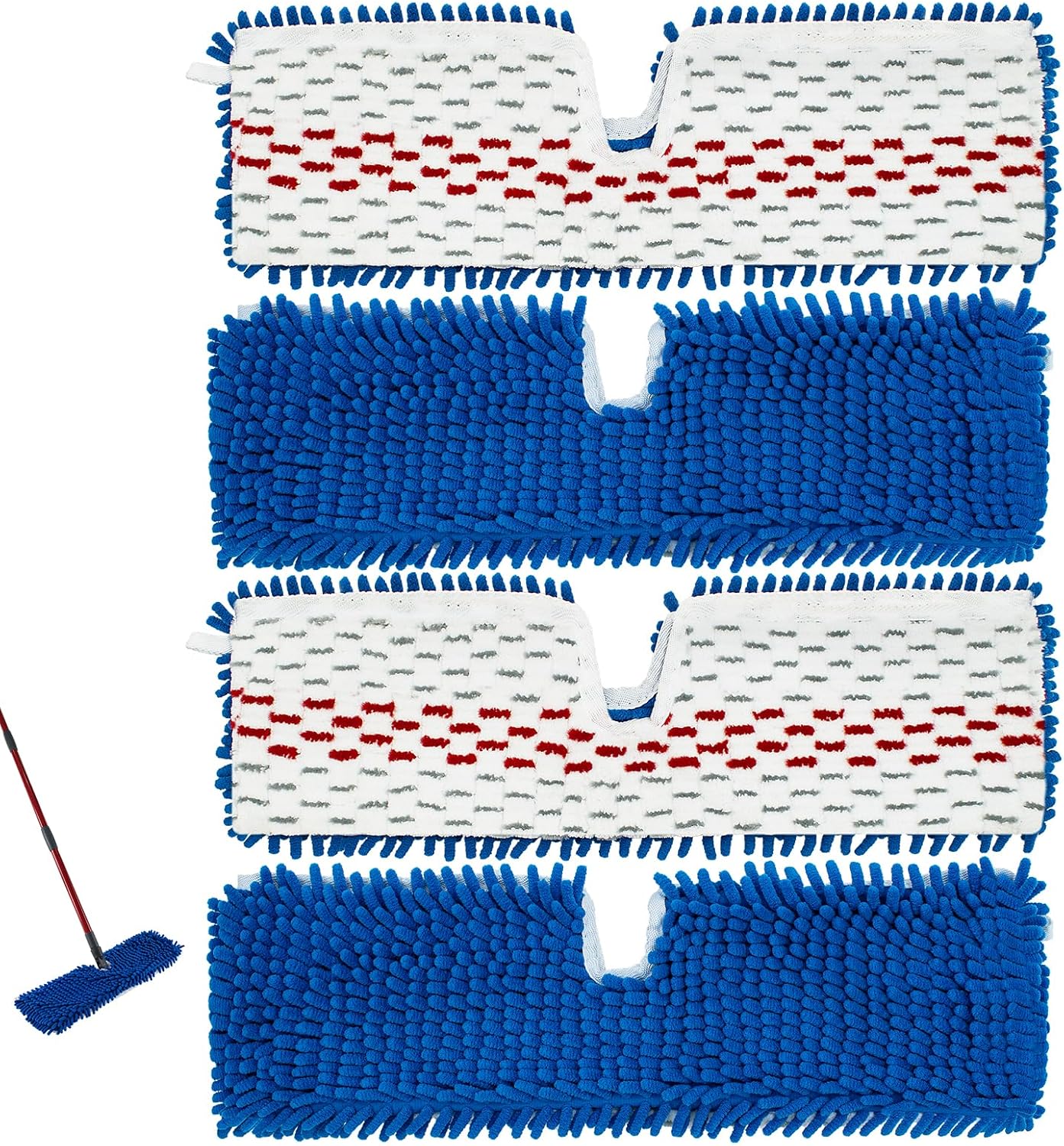4 Pack Mop Refills for O-Cedar 3-Action Flip Mop