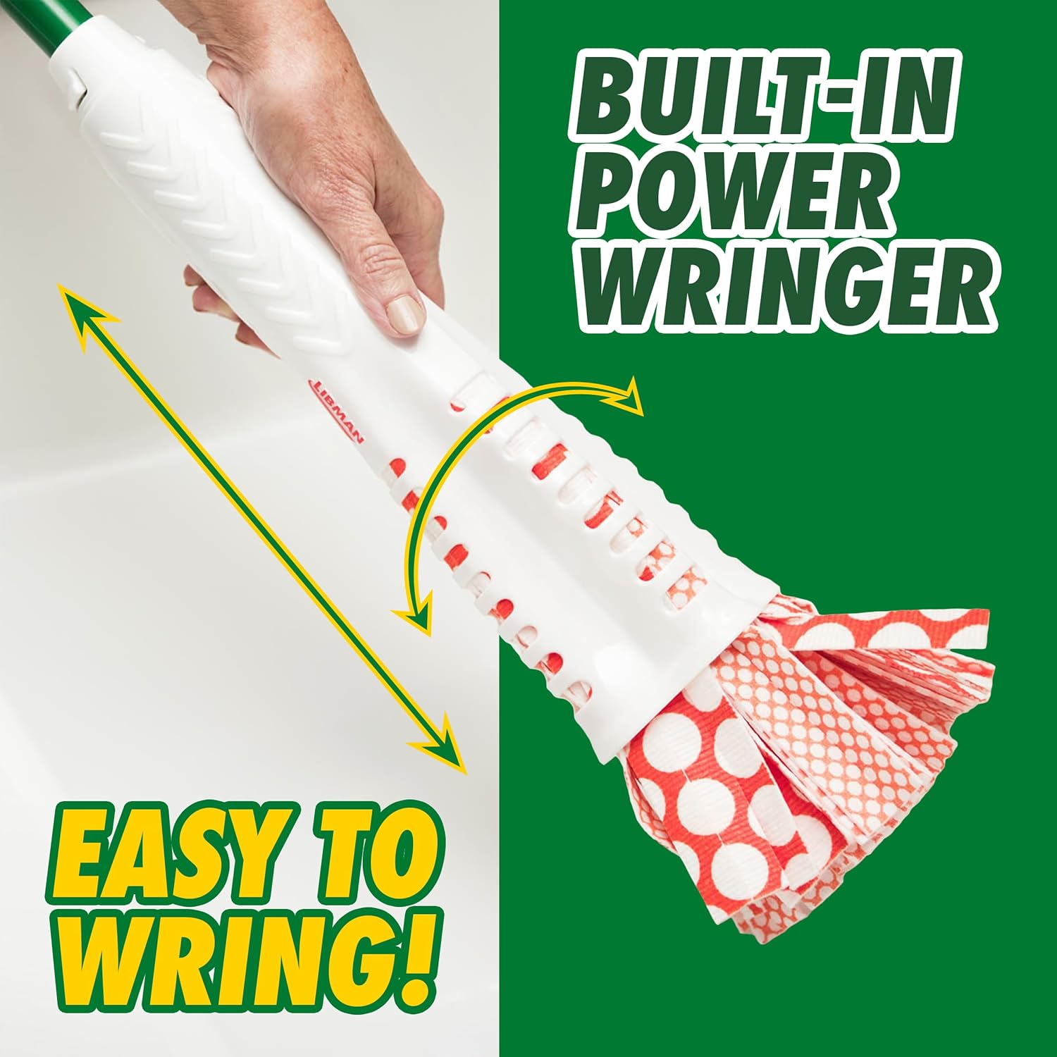 Libman Wonder Mop with 3 Refills - 62 Inch Handle
