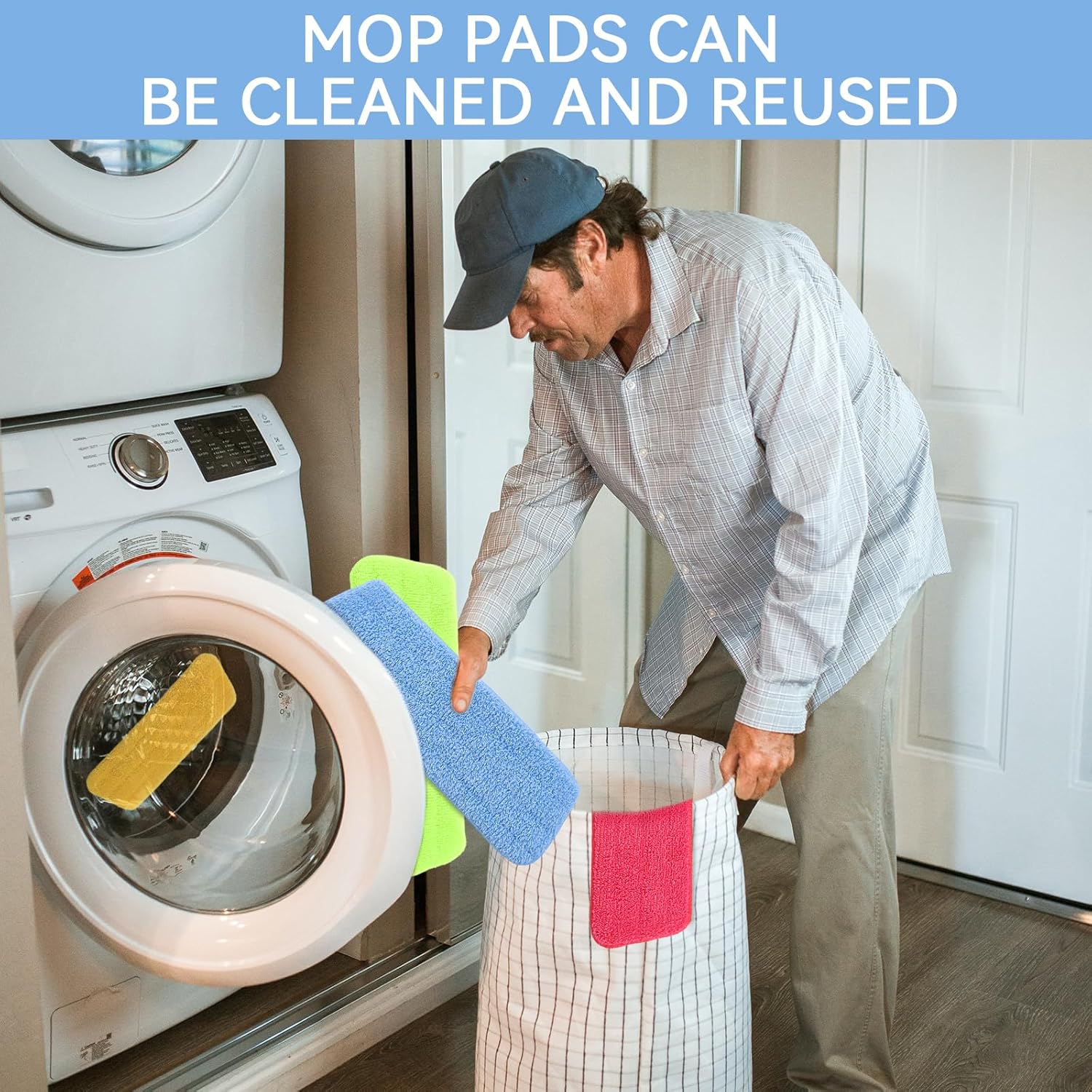 GreeSuit 6 Pack Microfiber Mop Pads for Libman Freedom Spray Mop