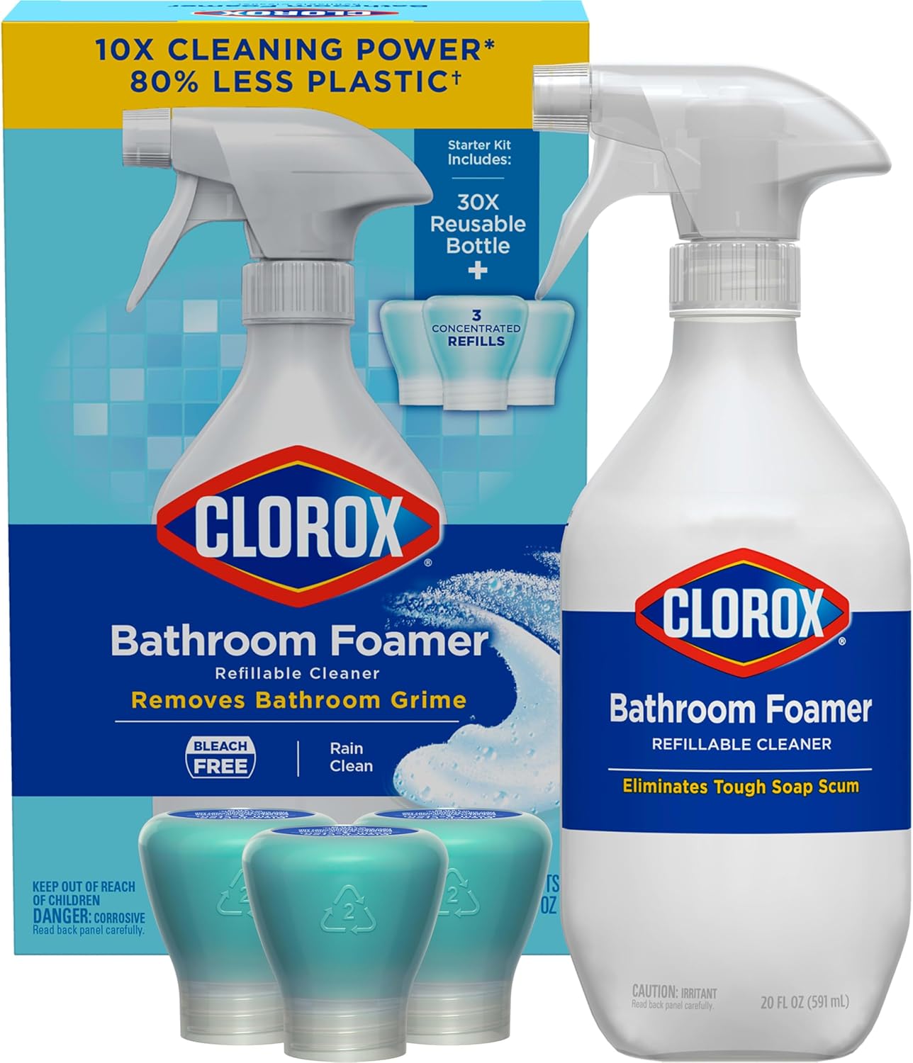 Clorox Bathroom Foamer Refill Kit - 1 Bottle 3 Refills
