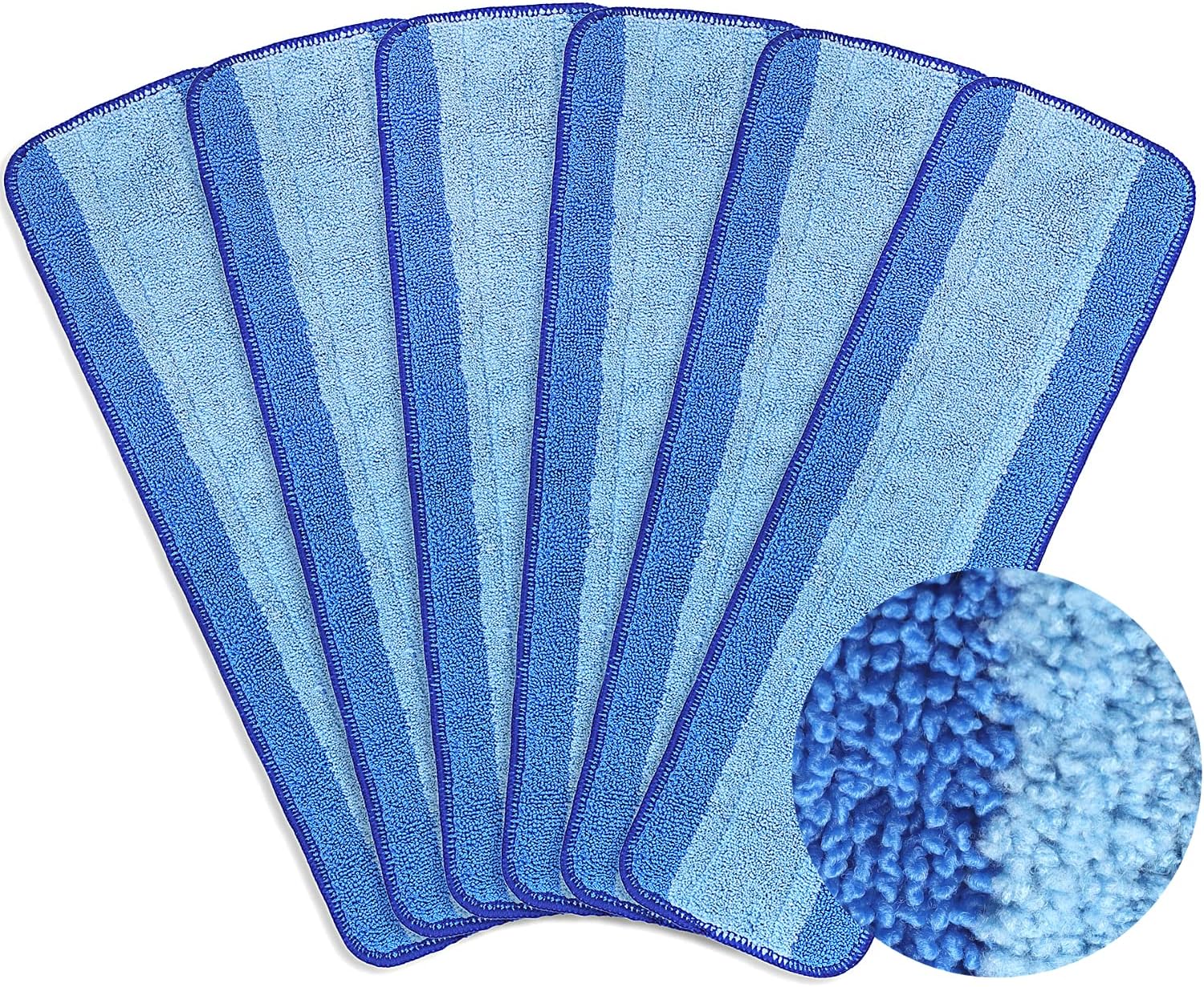 F Flammi 6 Pack Microfiber Mop Pads for Bona Spray Mop 1