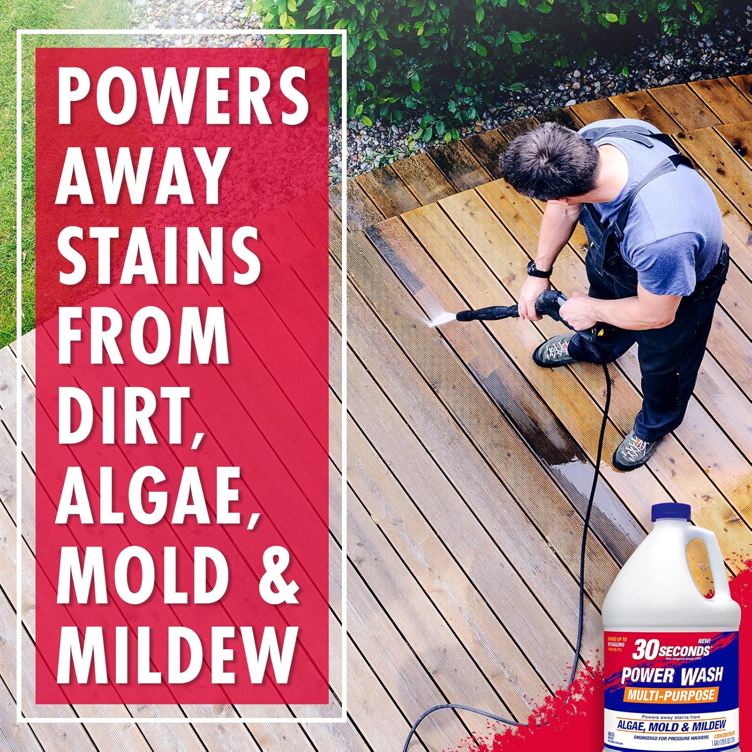 30 SECONDS Pressure Washer Cleaner 2 Pack - 20 Gallons per Bottle