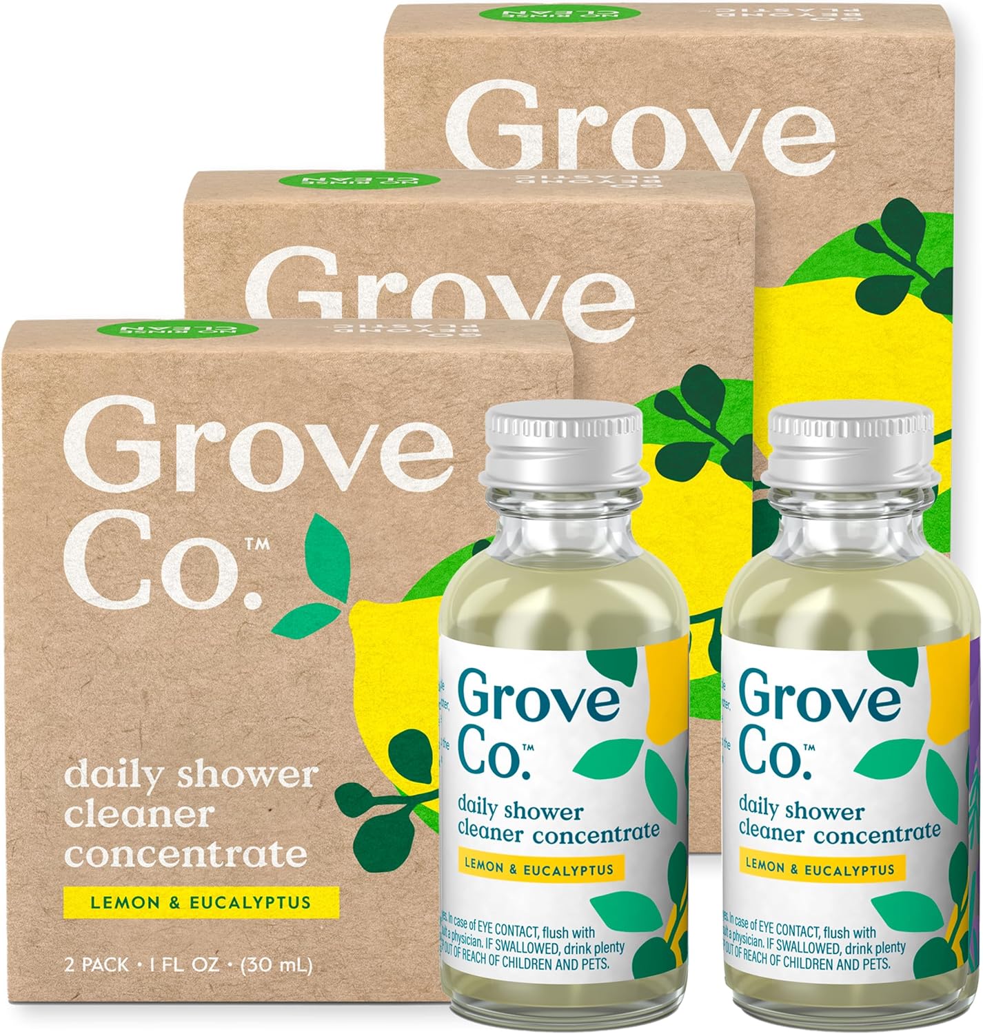 Grove Co Daily Shower Cleaner Refill 6 x 1 Fl Oz
