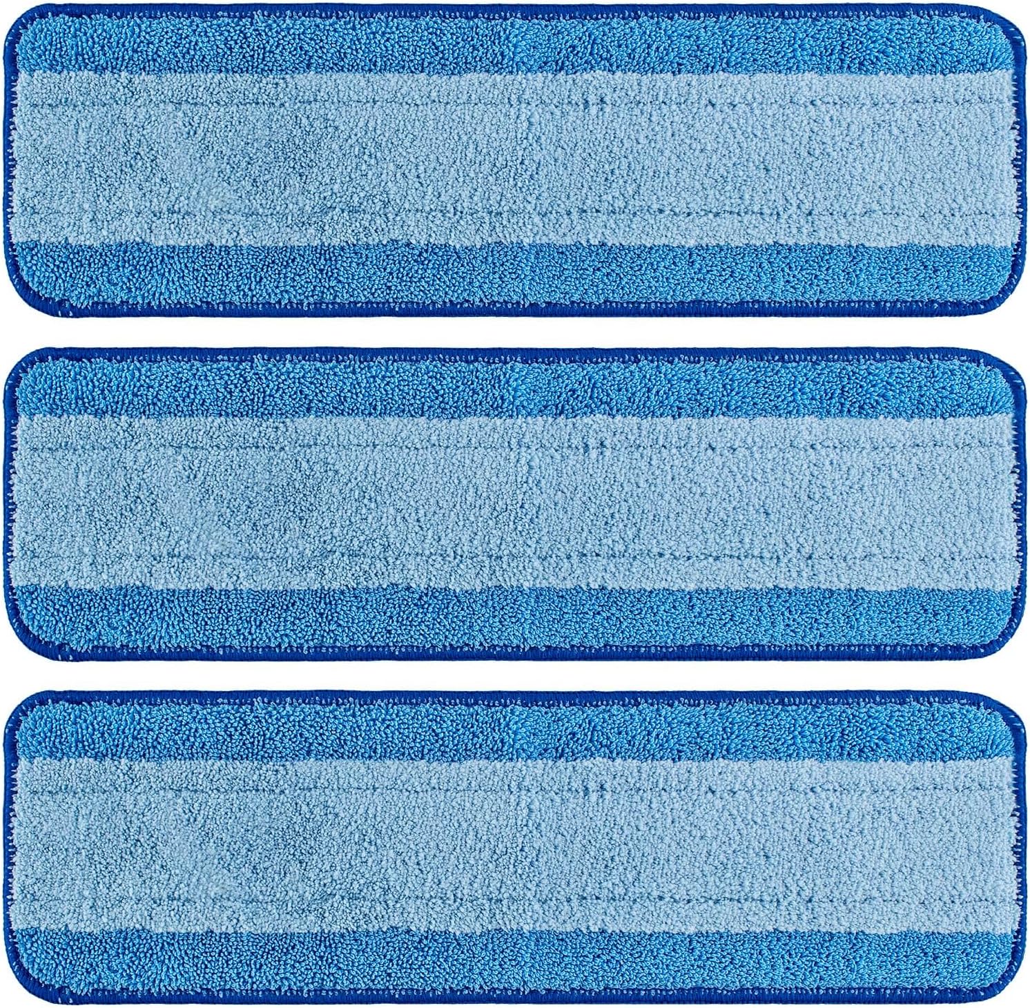 Yuunaie 3 Pack 18 Inch Microfiber Mop Replacement Pads for Bona
