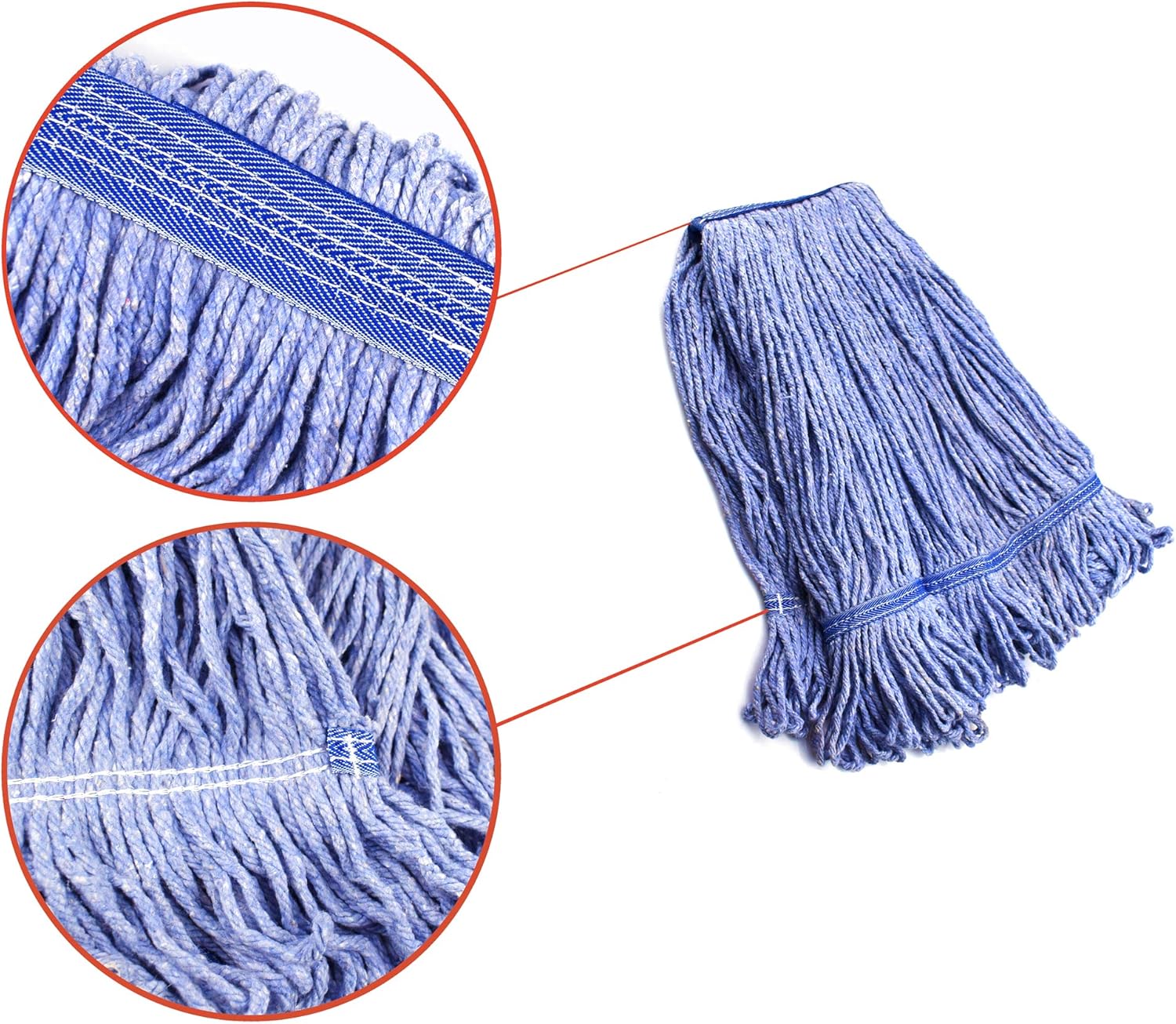 NIUBEE Heavy Duty Commercial Mop Head Refills 4 Medium