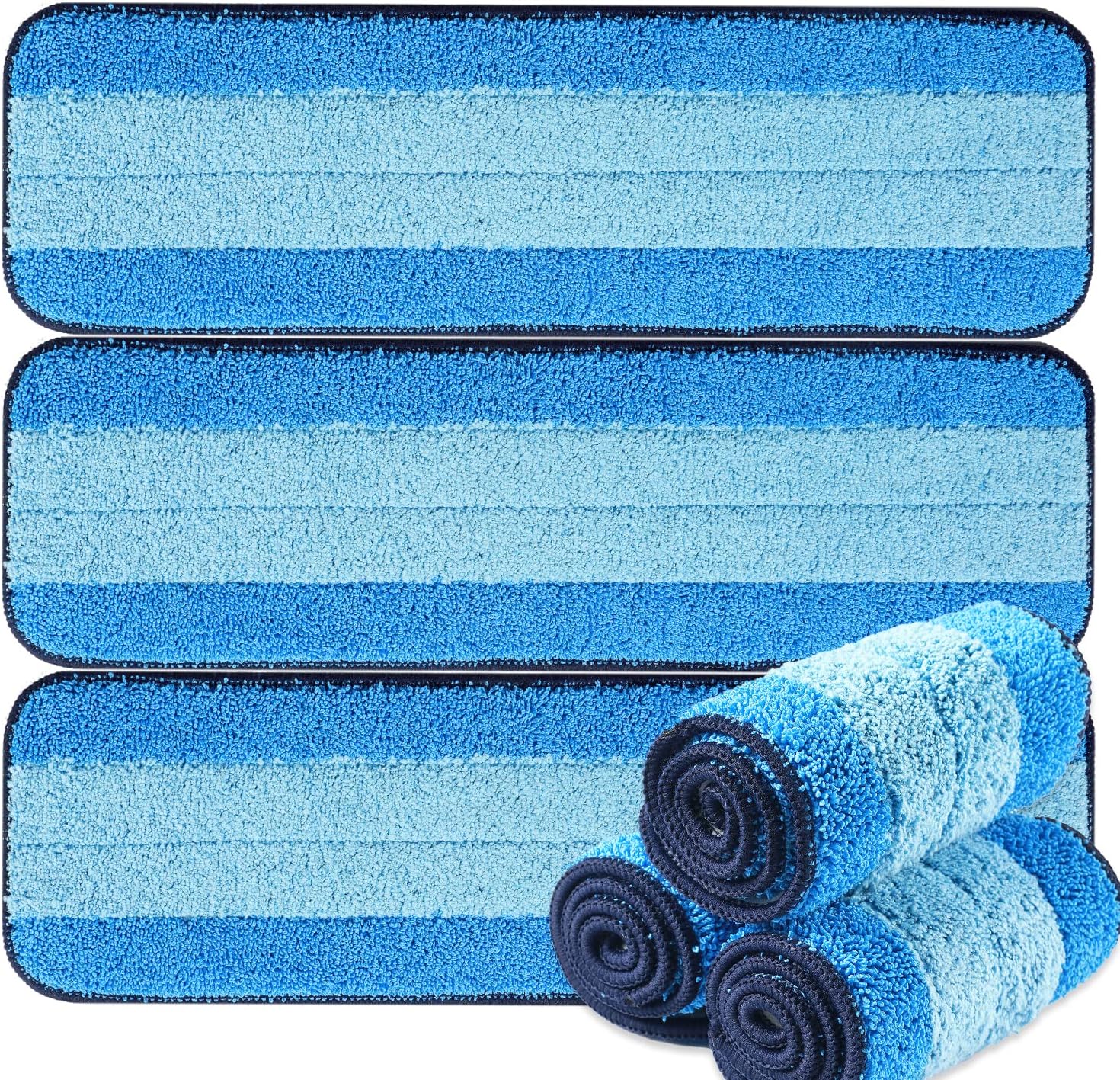 MR SCRUB 6 Pack Microfiber Mop Pads for Bona Mop