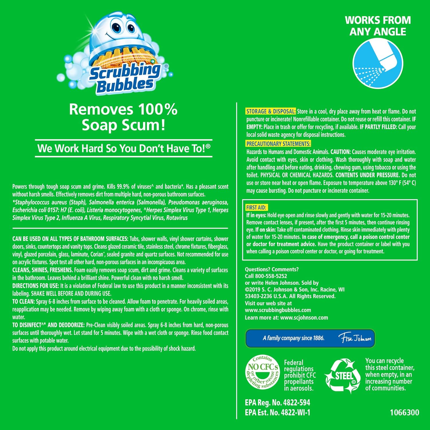 Scrubbing Bubbles 20oz Bathroom Cleaner with Floral Scent