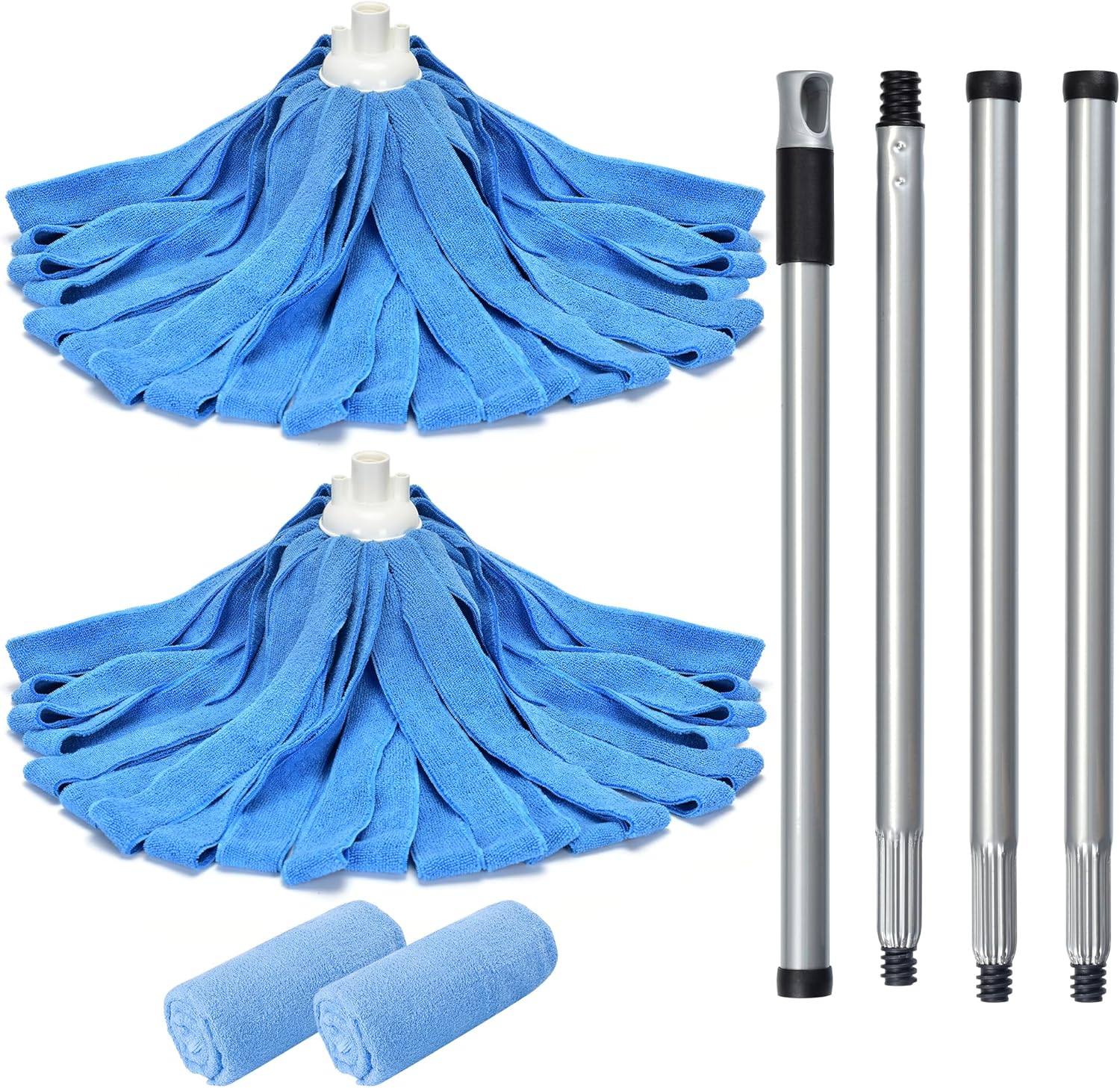 Matthew Microfiber Cloth Mop Refill with 54 Stainless Steel Handle